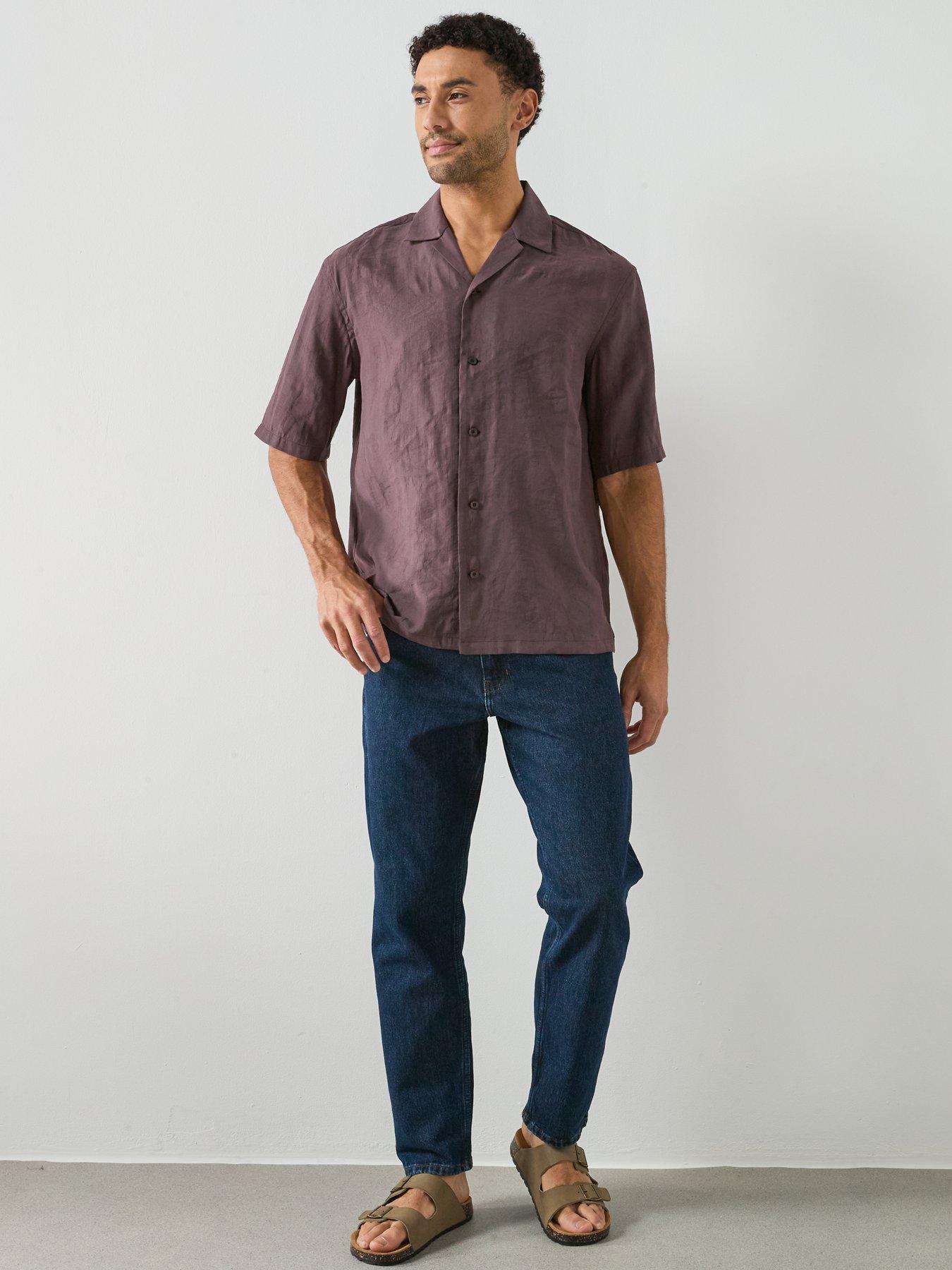 Image 3 of 5 of Mango Mango Lotus Short Sleeve Resort Shirt Shirt