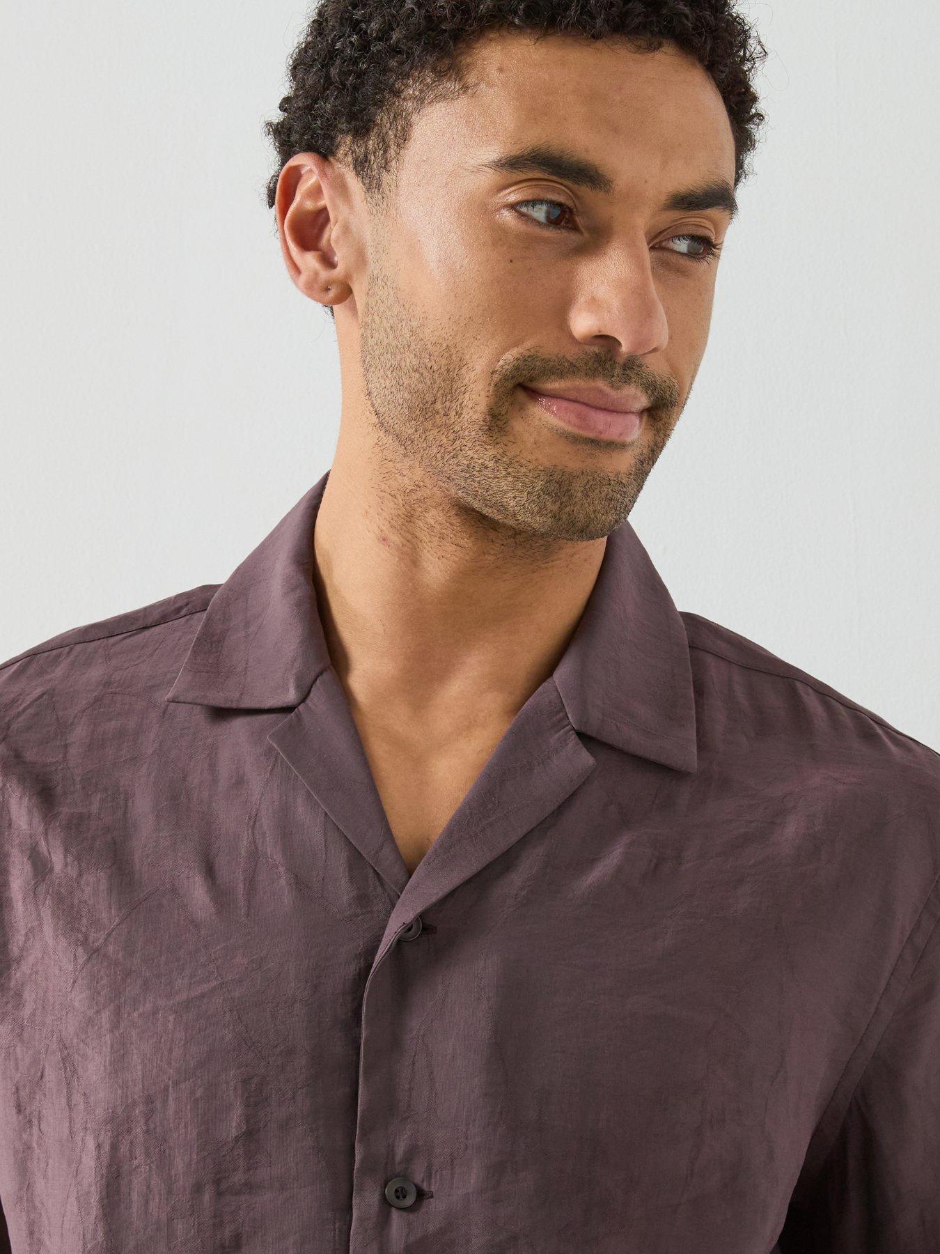 Image 4 of 5 of Mango Mango Lotus Short Sleeve Resort Shirt Shirt