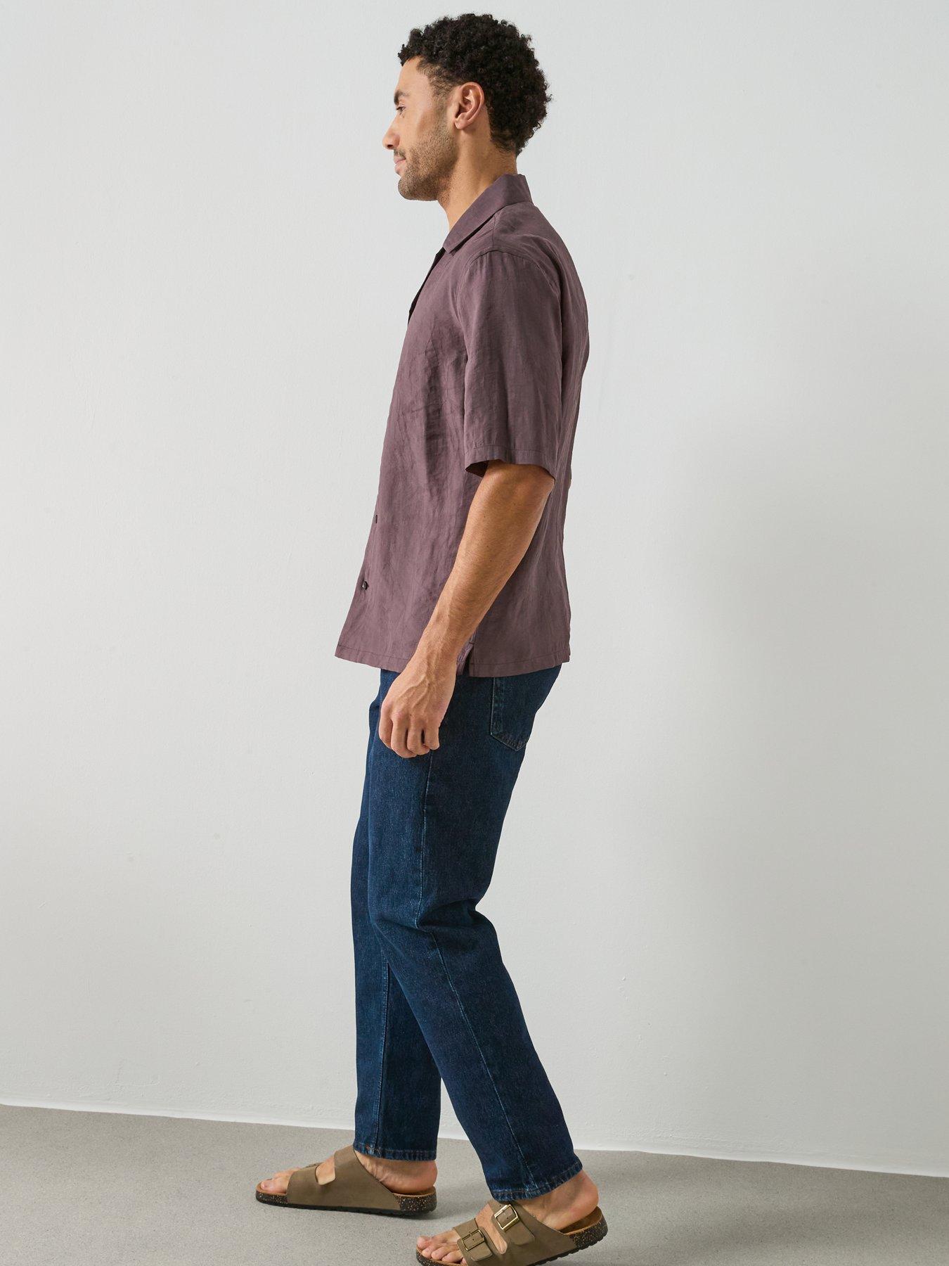Image 5 of 5 of Mango Mango Lotus Short Sleeve Resort Shirt Shirt