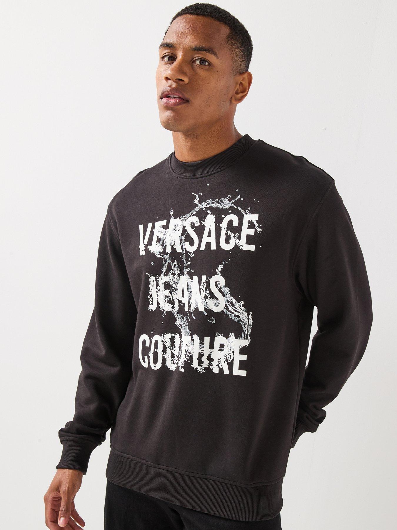 Versace Jeans Couture Splash Regular Fit Sweatshirt - Black