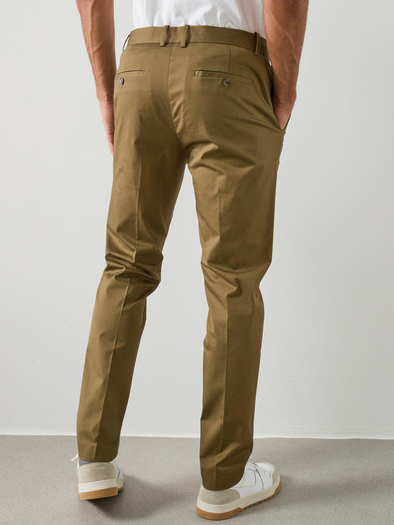Image 2 of 6 of Mango Dublino Trousers - Green