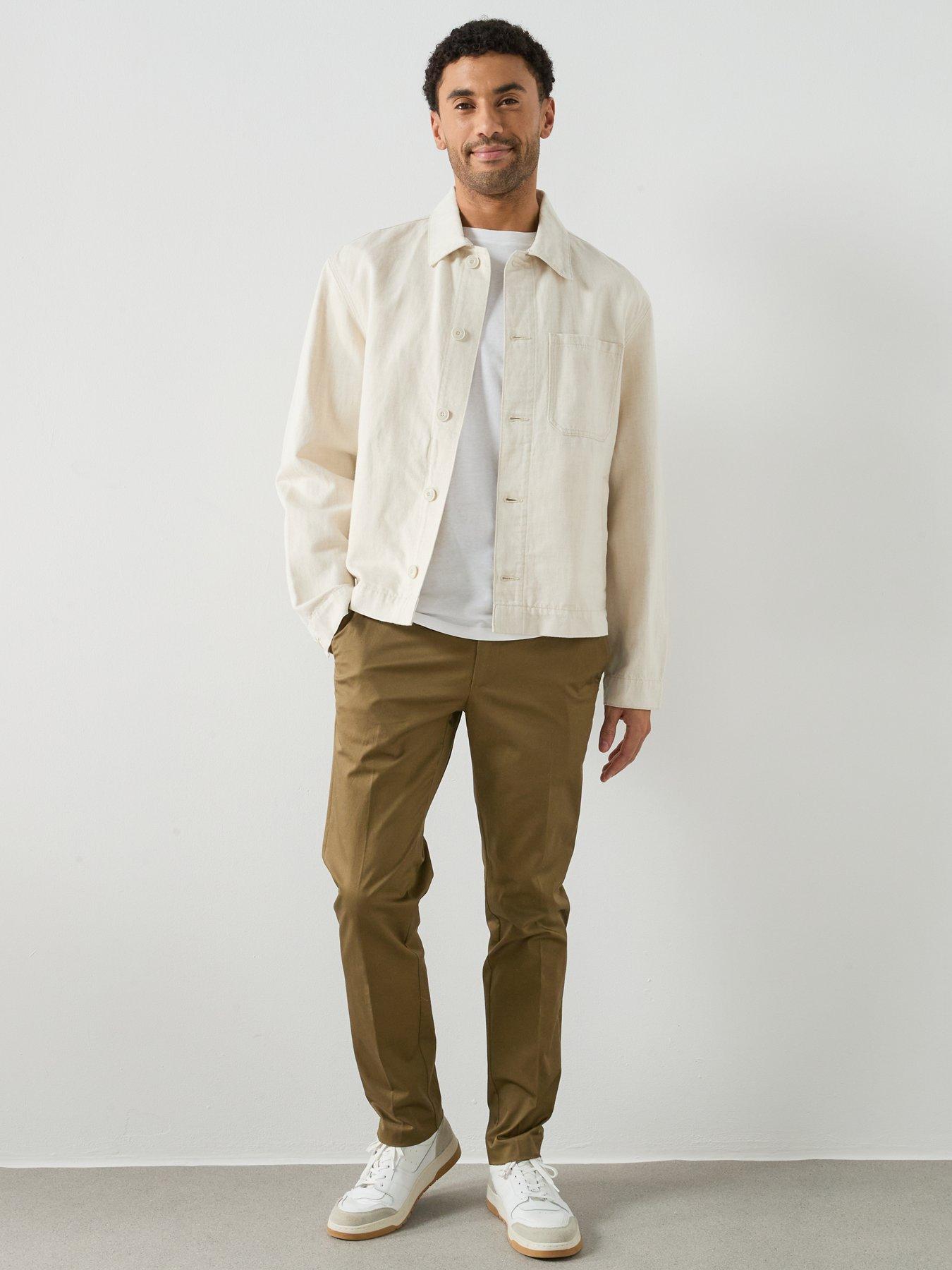 Image 3 of 6 of Mango Dublino Trousers - Green