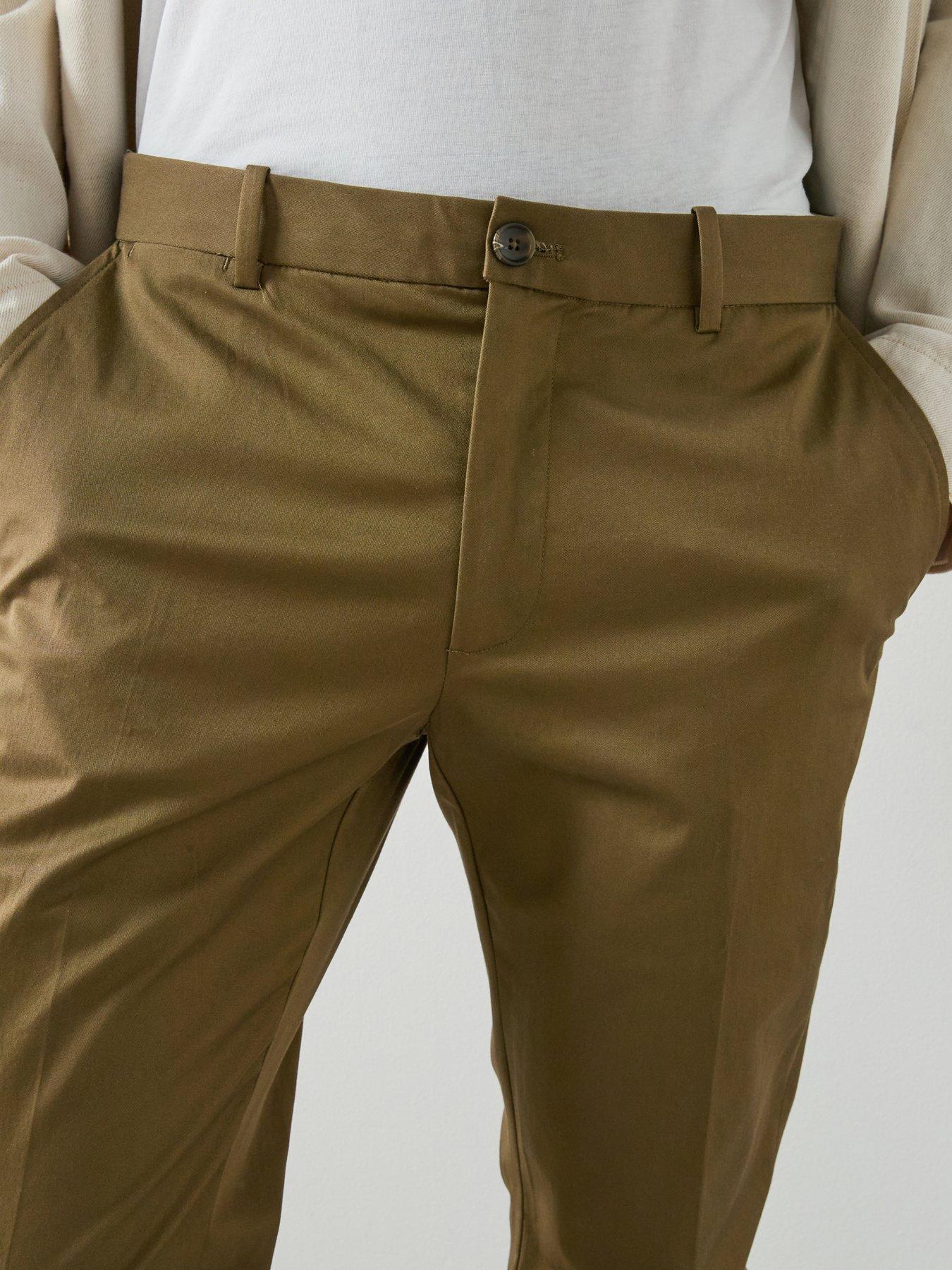 Image 4 of 6 of Mango Dublino Trousers - Green