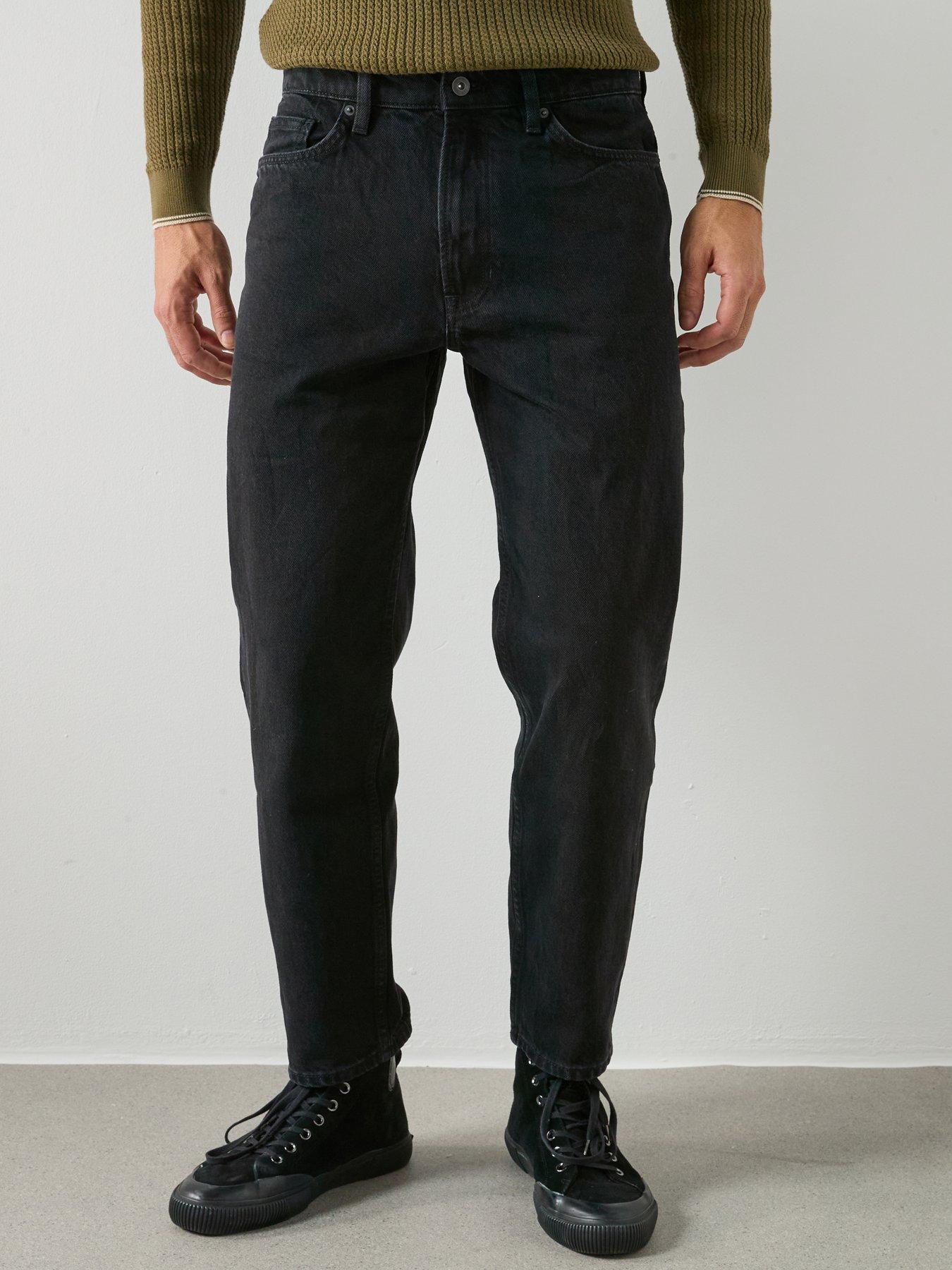 mango-sammy-straight-fit-jeans-blackfront
