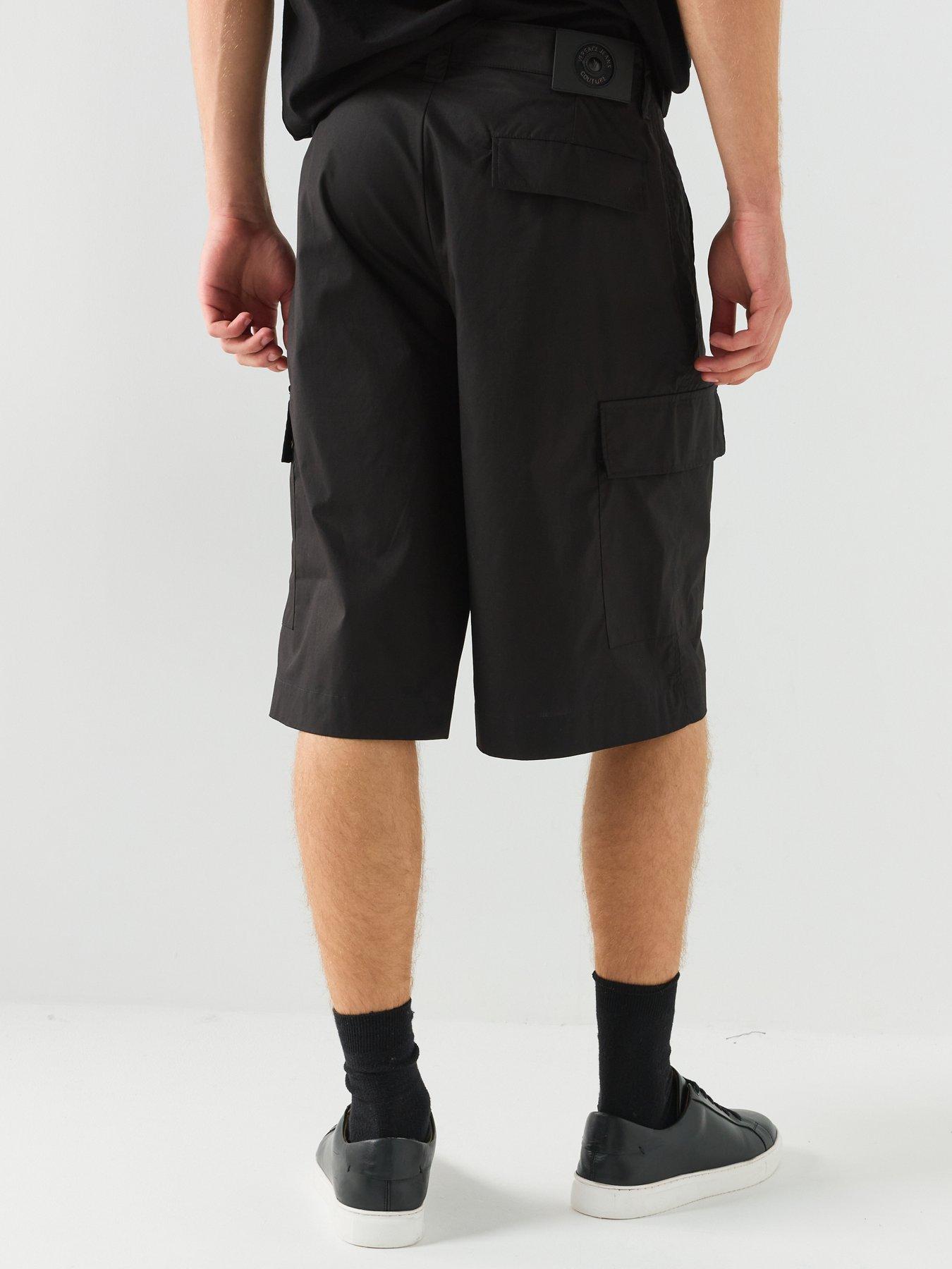 Image 2 of 6 of Versace Jeans Couture Cargo Shorts - Black