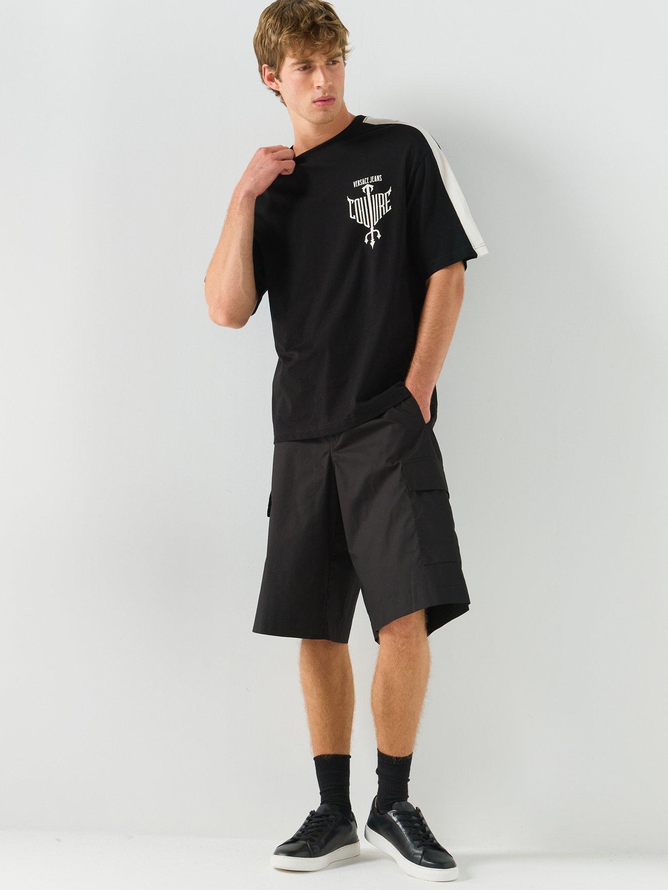 Image 6 of 6 of Versace Jeans Couture Cargo Shorts - Black