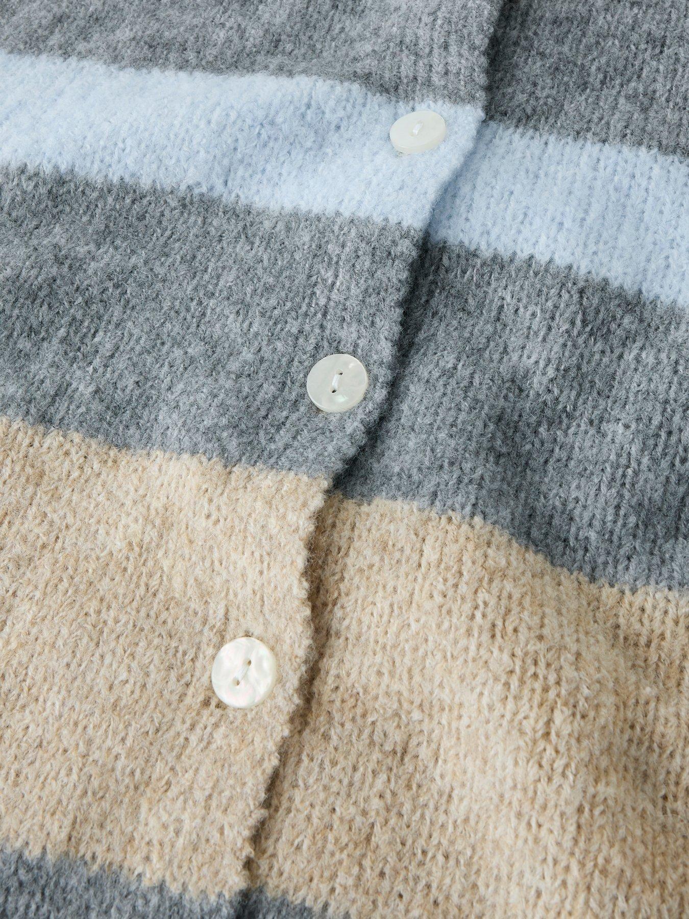 Image 3 of 3 of Name It Girls Striped Knitted Vest - Multi