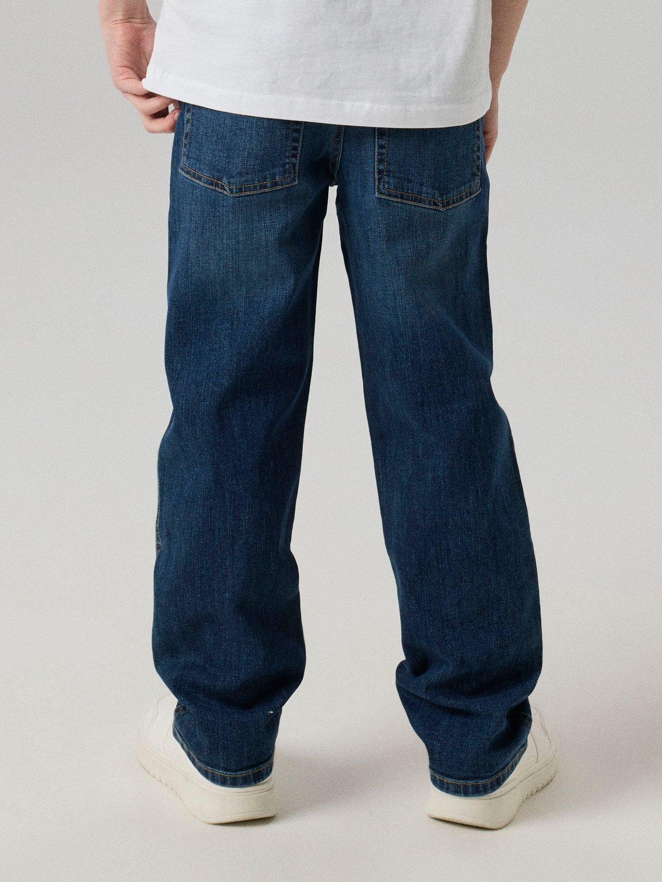 Image 2 of 7 of Name It Boys Ryan Loose Fit Jeans - Dark Blue