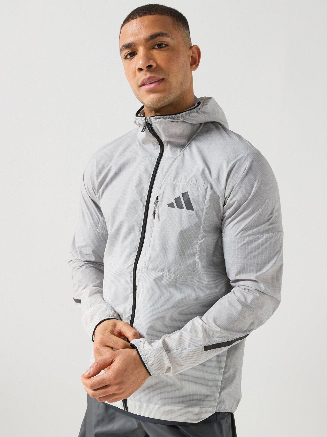 Image 1 of 6 of adidas Terrex Mens Trail Running Xpr Light Windbreaker - White/Black