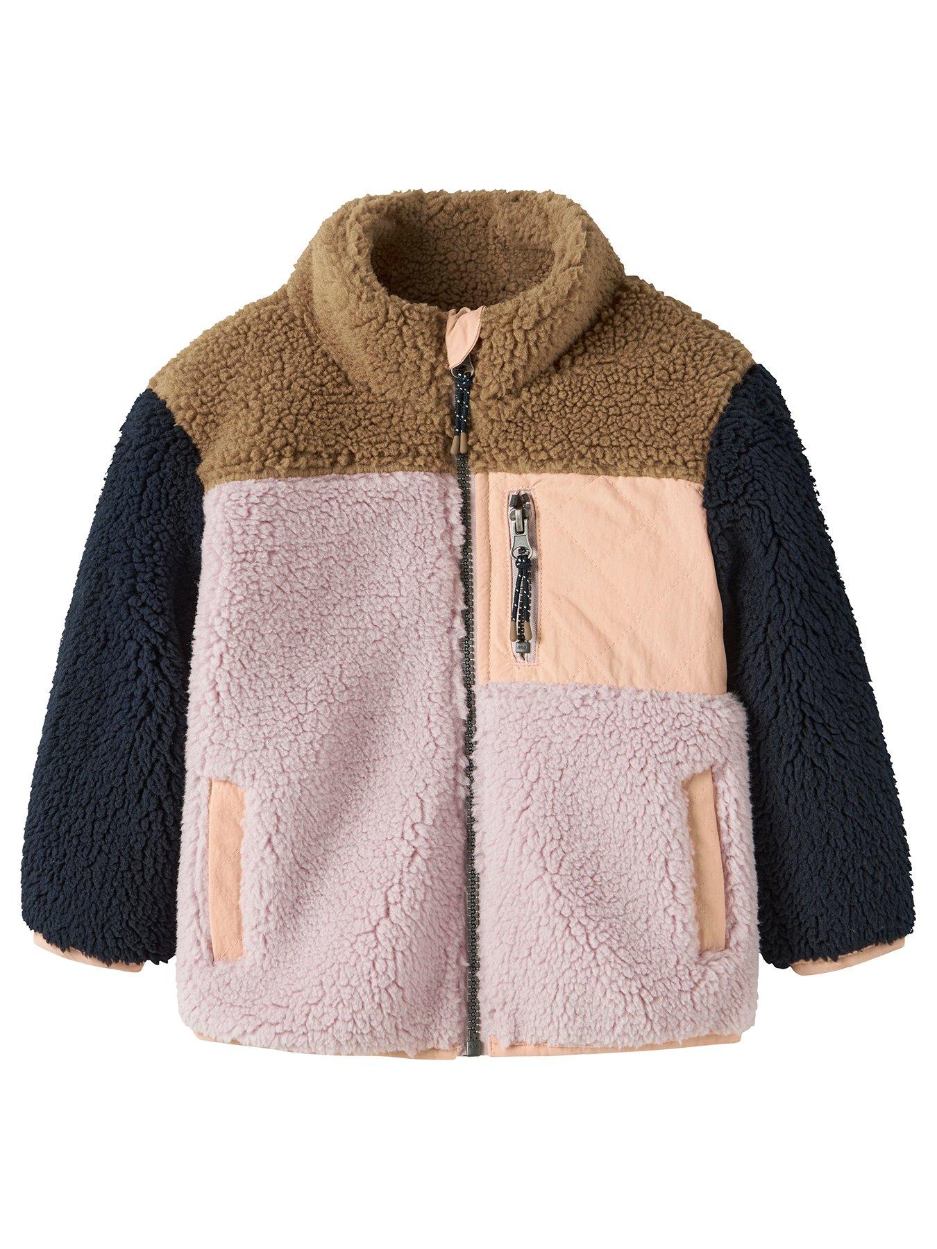 Name It Mini Girls Teddy Fleece Jacket - Multi