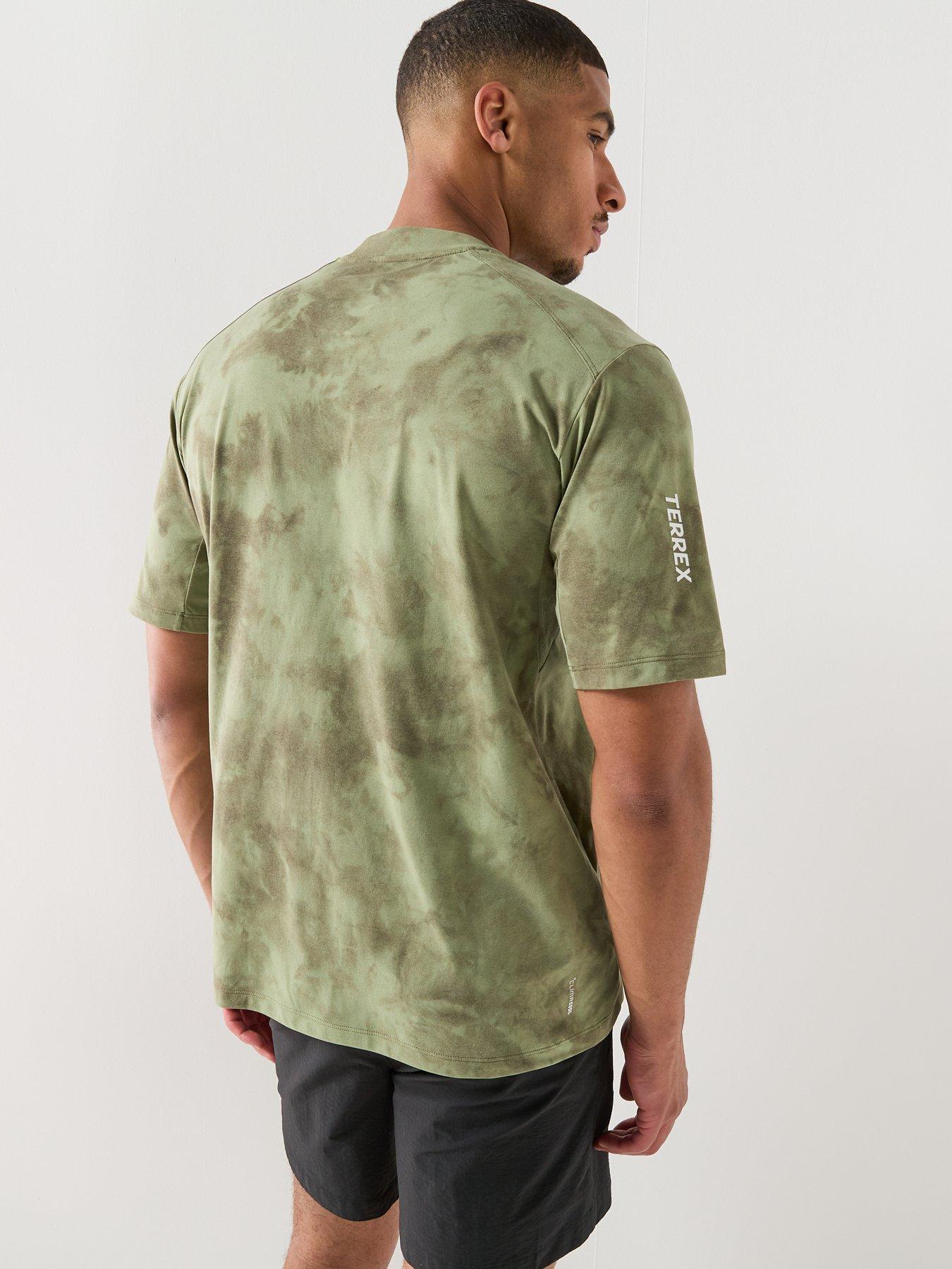 Image 2 of 6 of adidas Terrex Mens Mountain Printed T-Shirt - Green