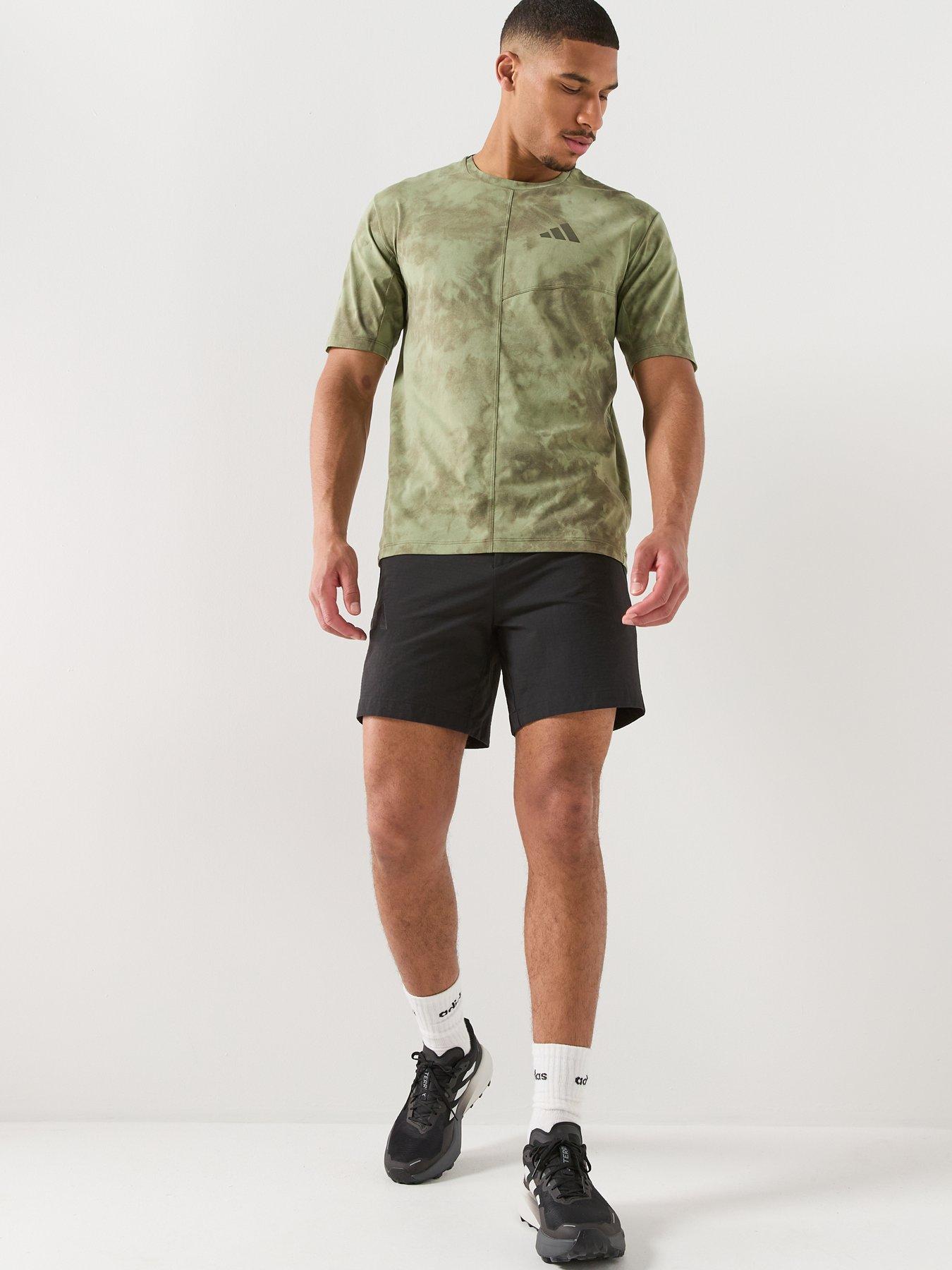 Image 3 of 6 of adidas Terrex Mens Mountain Printed T-Shirt - Green