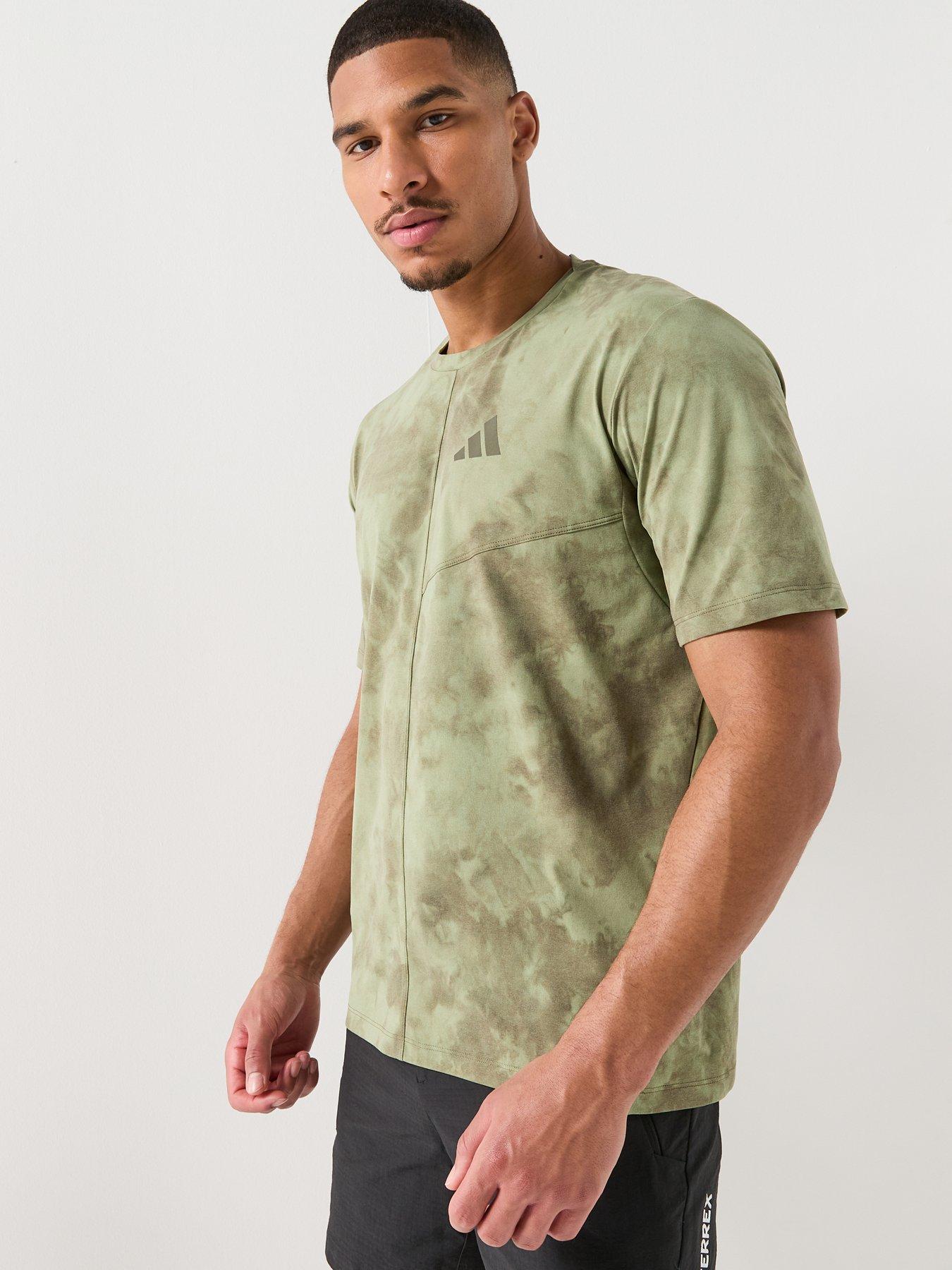 Image 6 of 6 of adidas Terrex Mens Mountain Printed T-Shirt - Green