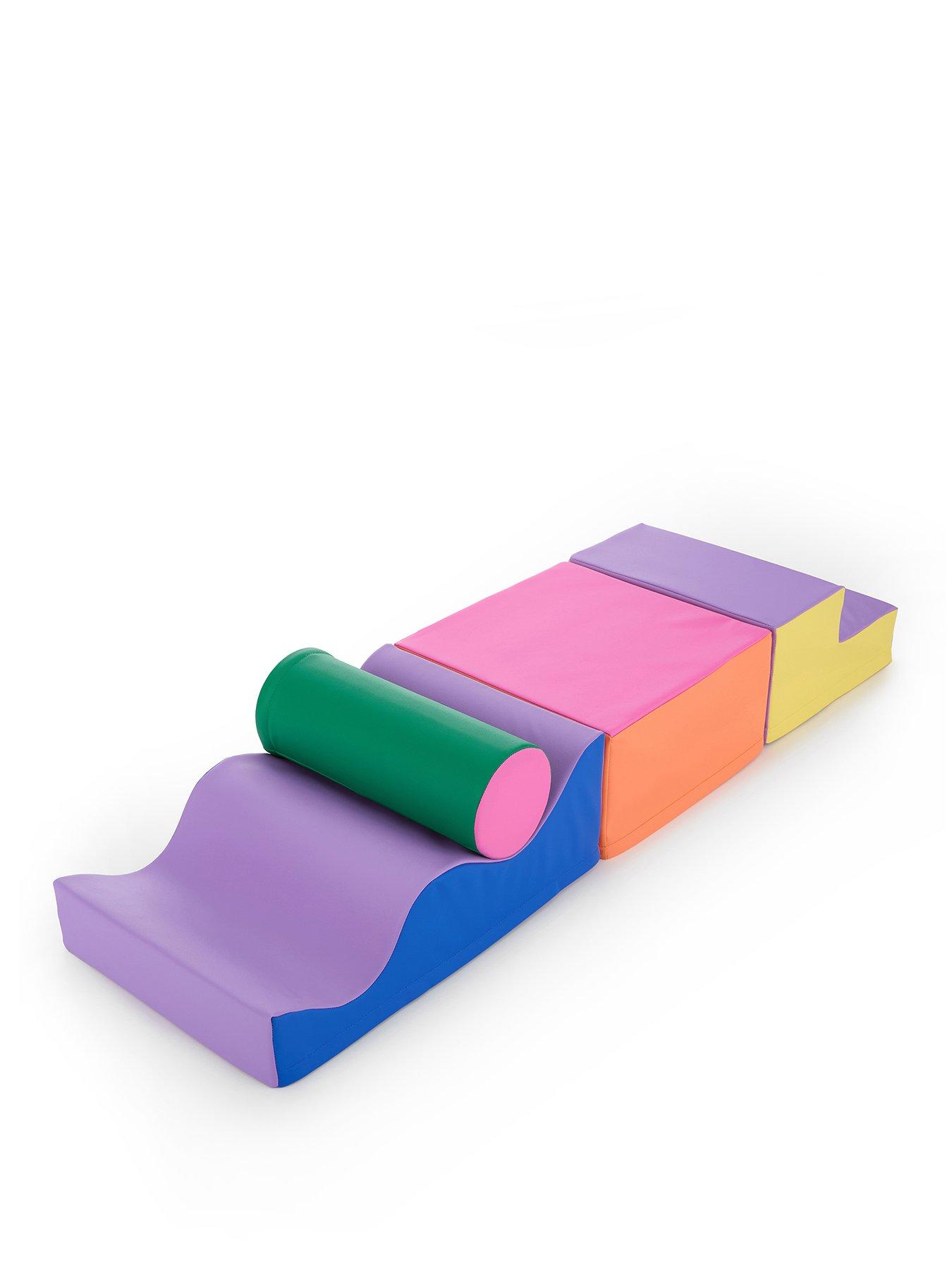 Image 2 of 7 of Soft Steps Soft Steps Soft Play Large Wave &amp; Slide 4 Piece Play Set