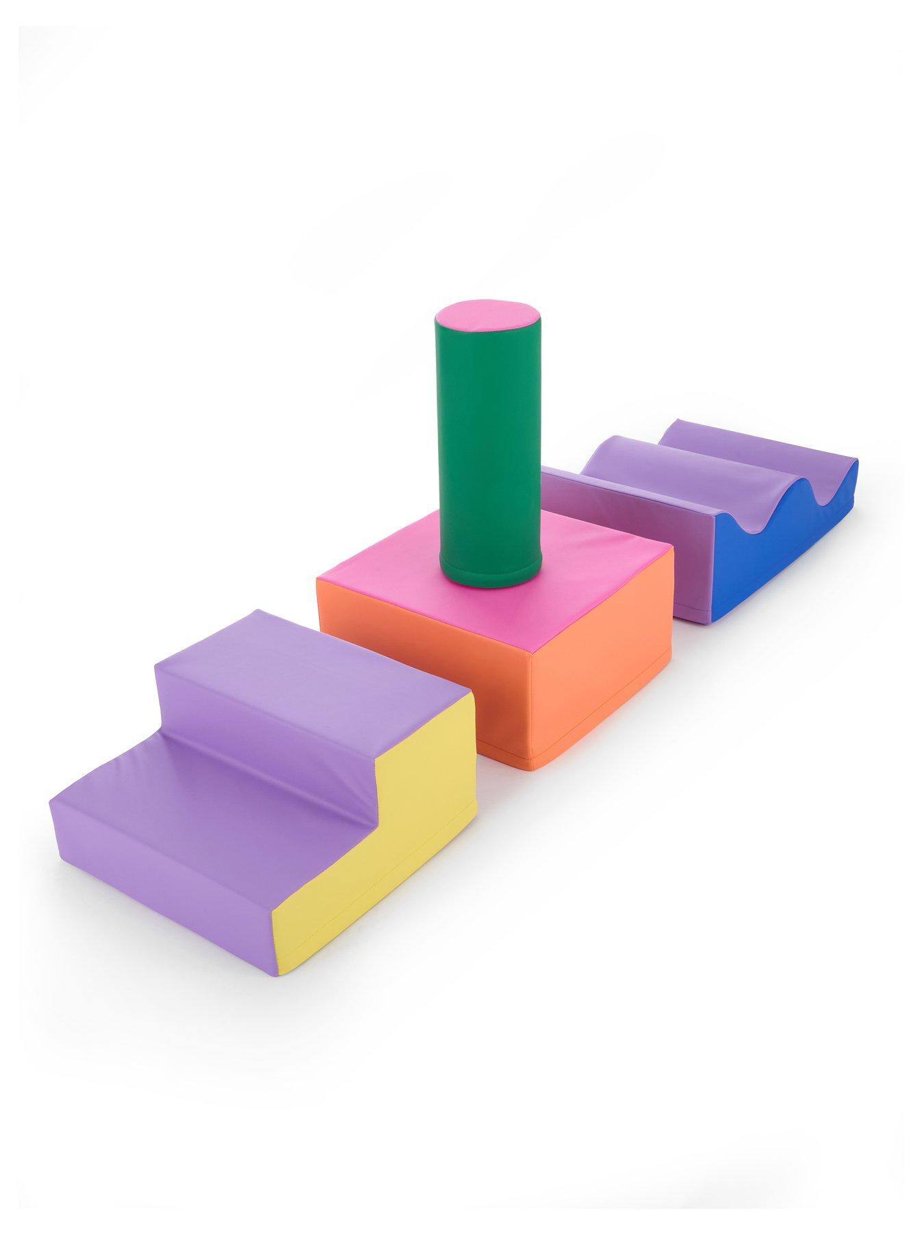 Image 3 of 7 of Soft Steps Soft Steps Soft Play Large Wave &amp; Slide 4 Piece Play Set