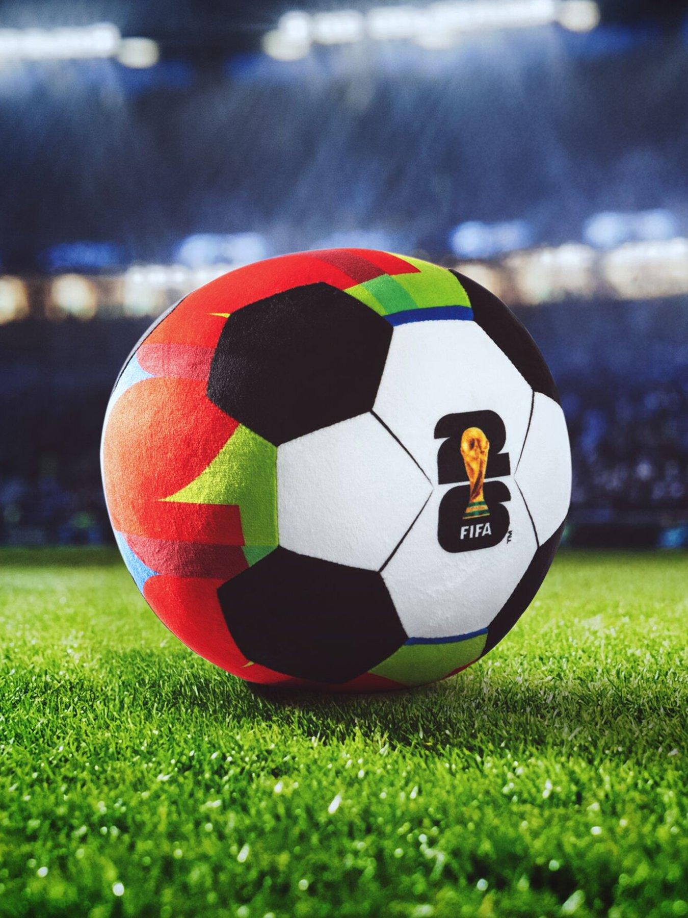 FIFA FIFA 9-Inch Red Plush Football - Soft, Collectible World Cup Plush Toy - Official FIFA Pattern - Ages 3+