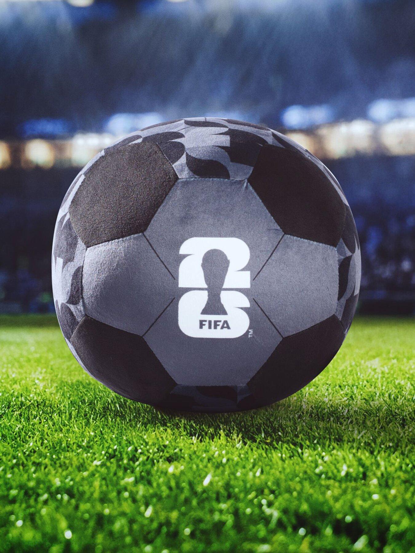 FIFA FIFA 9-Inch Black Plush Football - Soft, Collectible World Cup Plush Toy - Official FIFA Pattern - Ages 3+