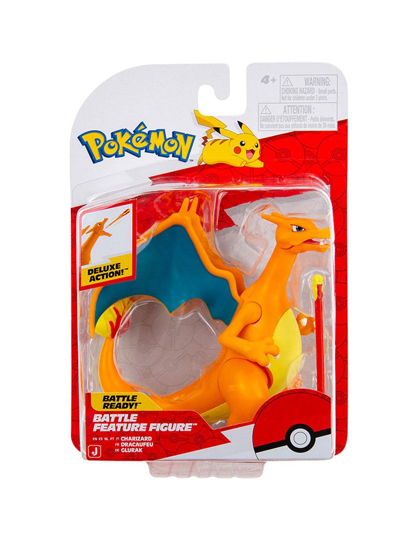 Pokemon Pokemon Charizard Battle Feature Figure - 4.5-Inch Charizard Battle Figure with Fire Missile Launcher