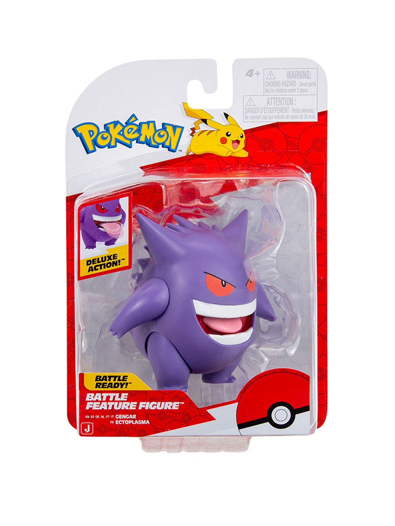 Pokemon Pokemon Gengar Battle Feature Figure - 4.5-Inch Gengar Battle Figure with Extending Tongue
