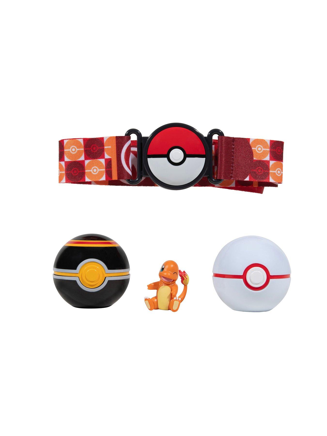 Image 2 of 8 of Pokemon Pokemon Charmander Clip &lsquo;N' Go Belt Set - 2-Inch Charmander Battle Figure with Clip &lsquo;N' Go Belt plus Premier and Luxury Ball Accessories