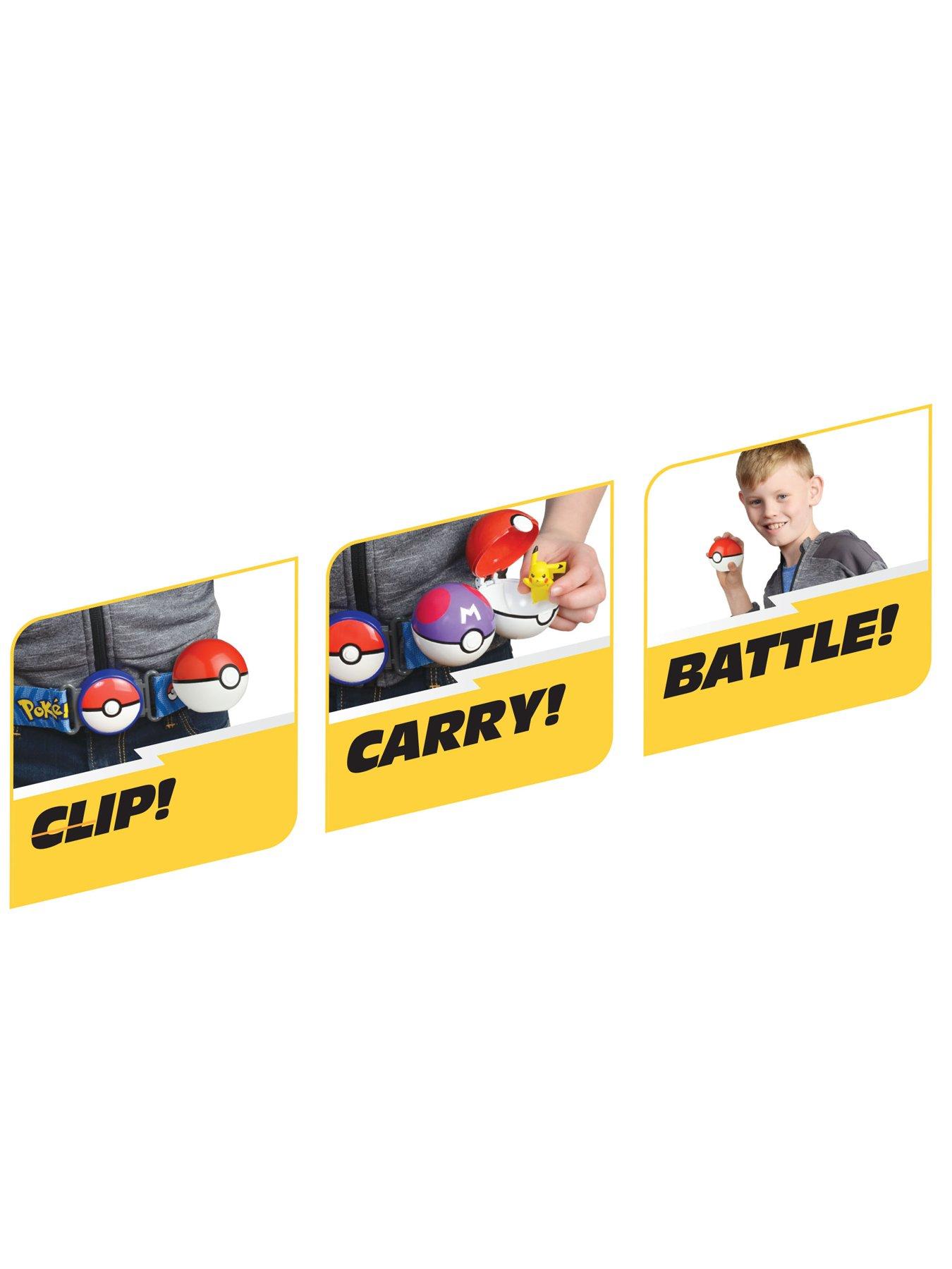 Image 3 of 8 of Pokemon Pokemon Charmander Clip &lsquo;N' Go Belt Set - 2-Inch Charmander Battle Figure with Clip &lsquo;N' Go Belt plus Premier and Luxury Ball Accessories
