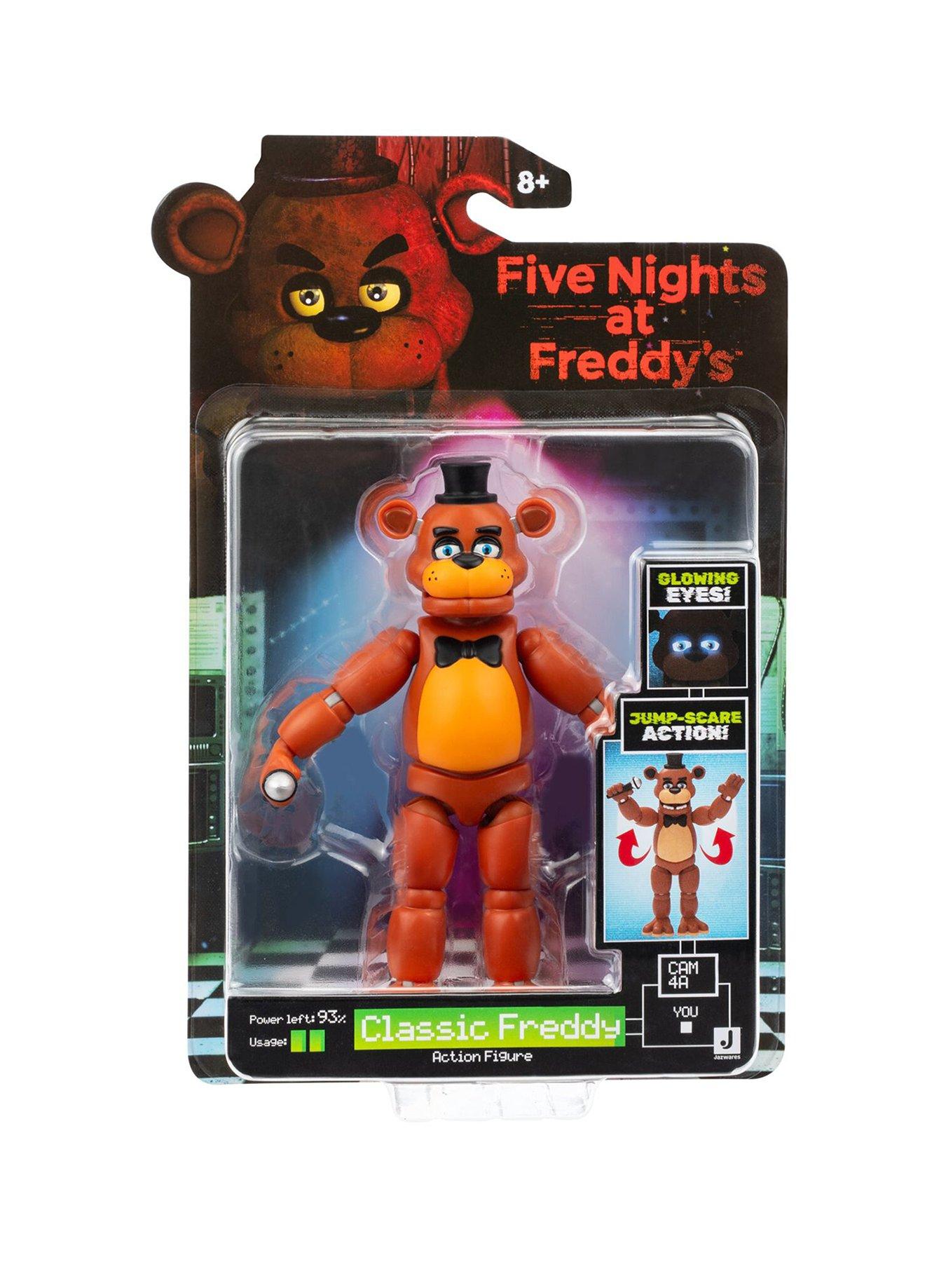 Five Nights at Freddy's Five Nights at Freddy's Classic Freddy - 5-Inch Articulated Figure with Jumpscare Feature and Glow-In-The-Dark Eyes
