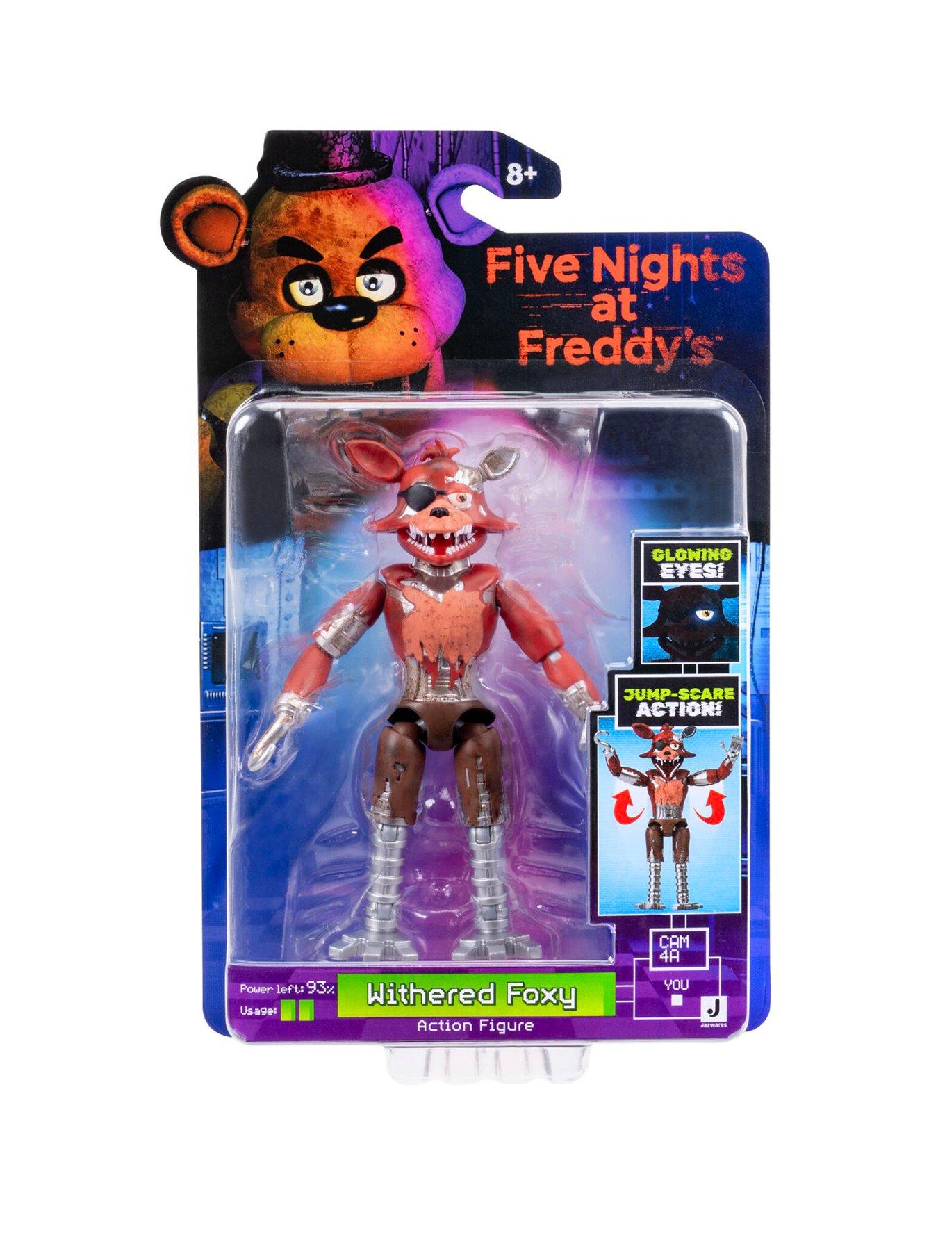 Five Nights at Freddy's Five Nights at Freddy's Withered Foxy - 5-Inch Articulated Figure with Jumpscare Feature and Glow-In-The-Dark Eyes