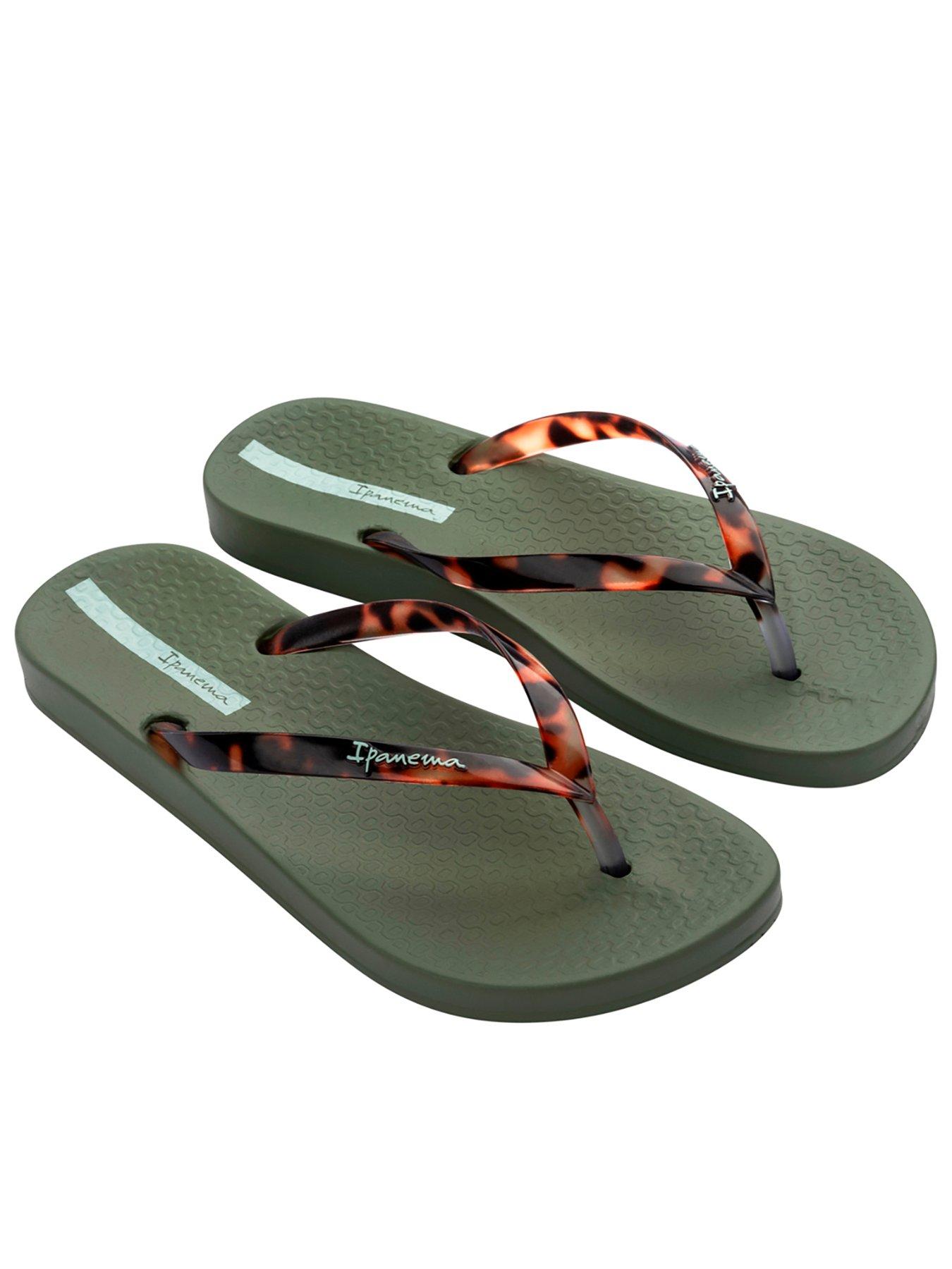 Ipanema Anat Connect Tortoise Shell Flip Flop - Green