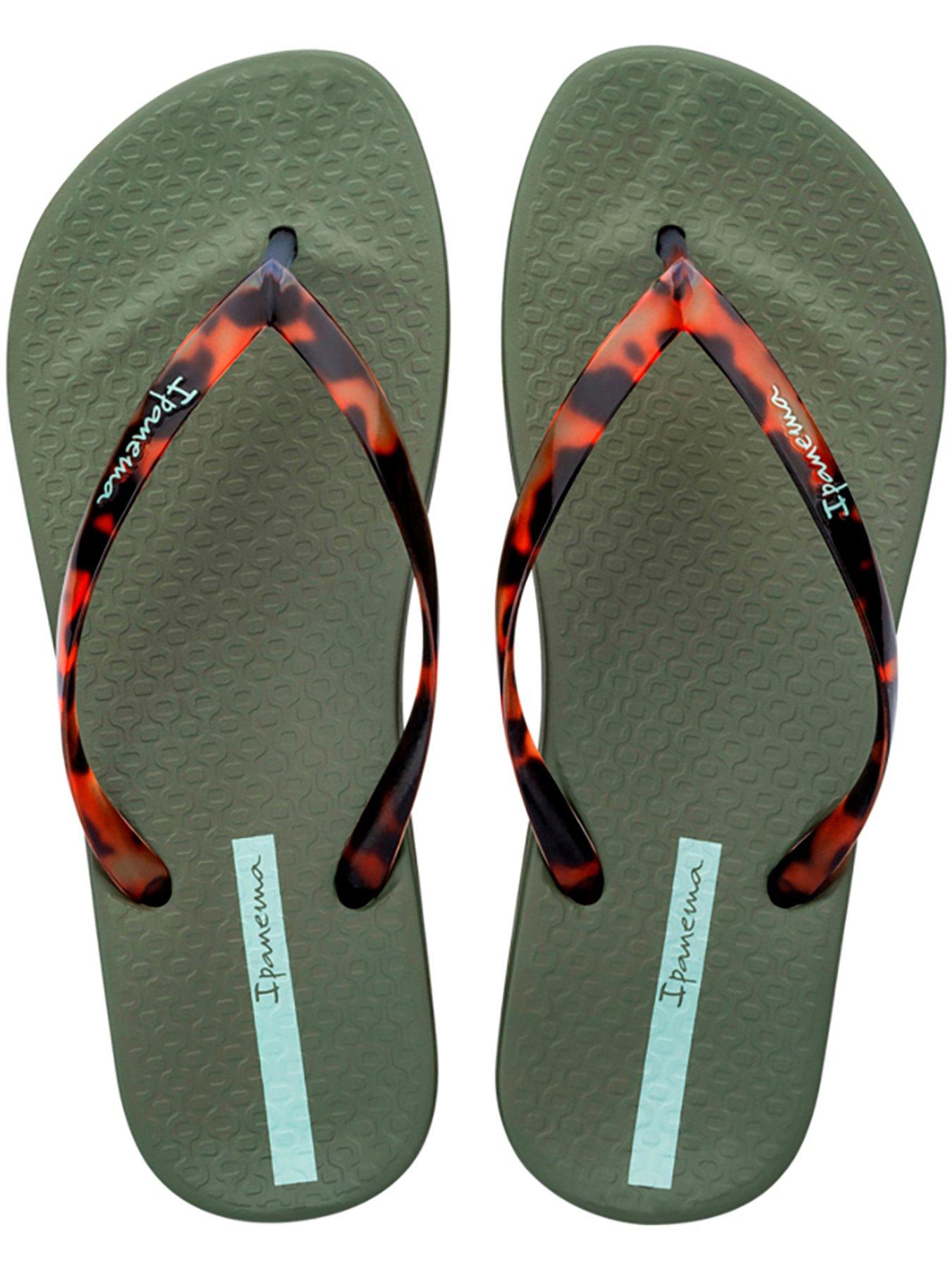 Image 3 of 4 of Ipanema Anat Connect Tortoise Shell Flip Flop - Green