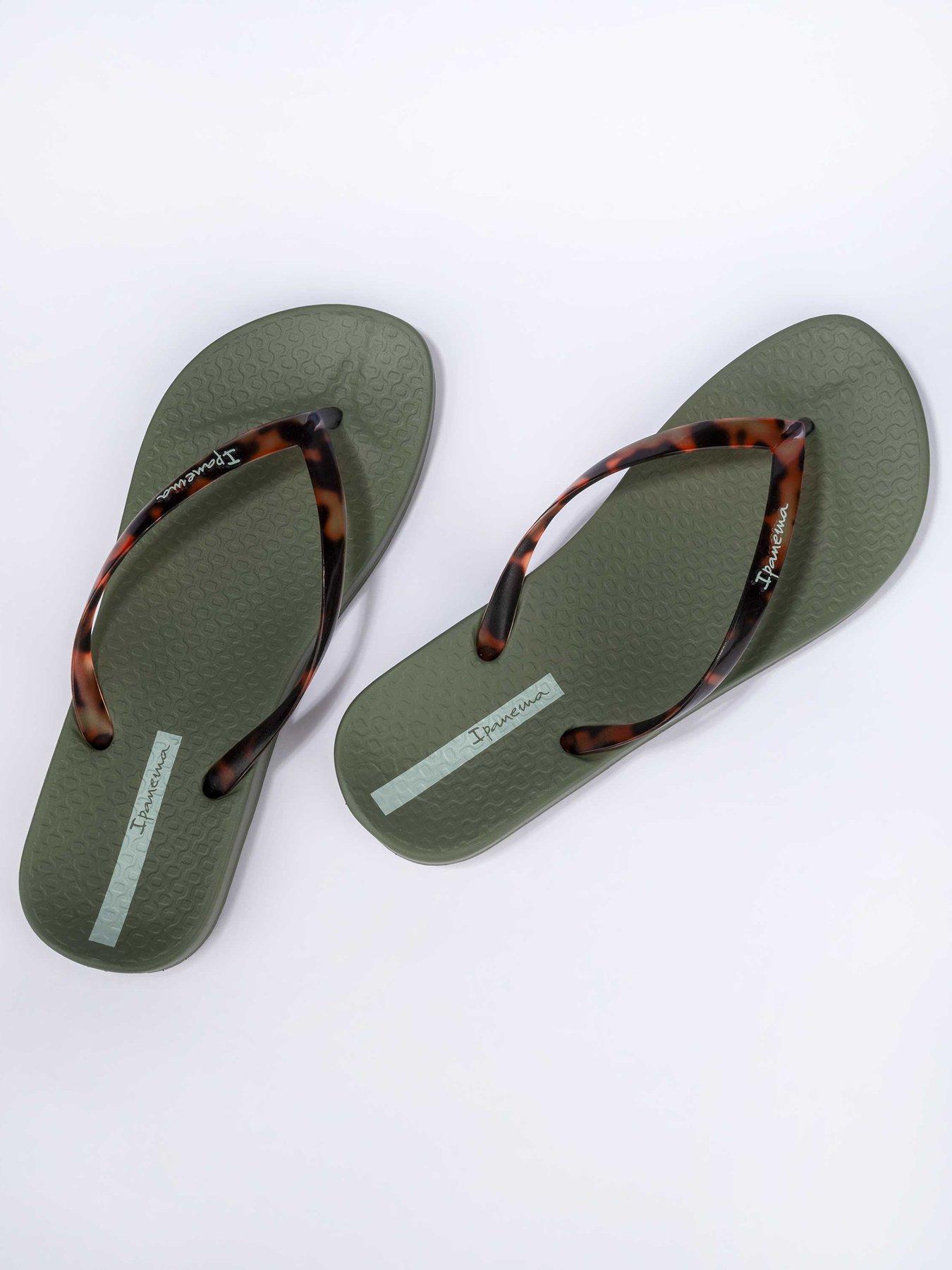 Image 4 of 4 of Ipanema Anat Connect Tortoise Shell Flip Flop - Green