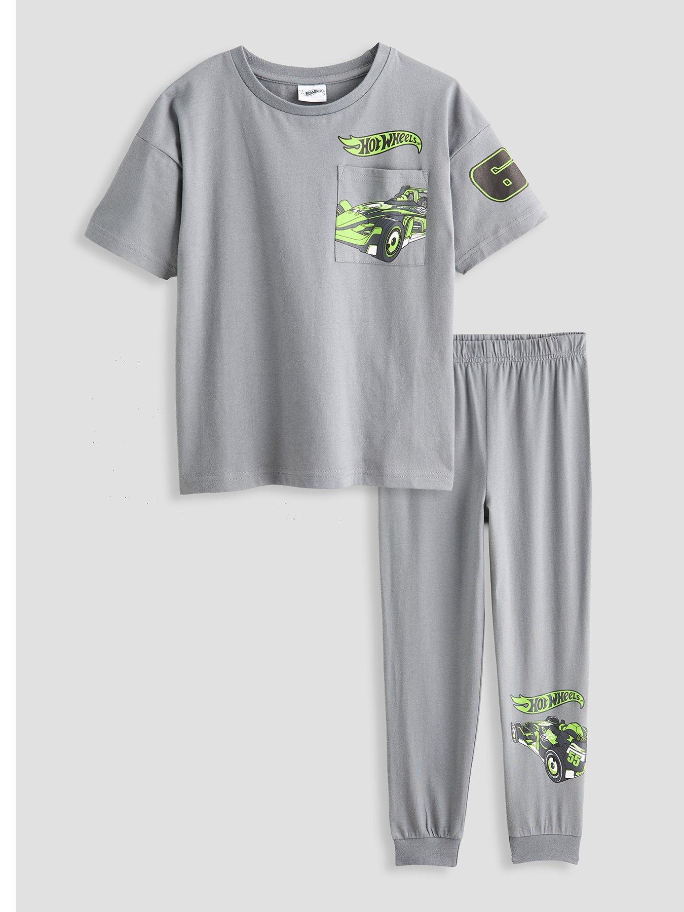 Image 2 of 5 of The Very Collection Hot Wheels Back Print Short Sleeve Pyjama Set