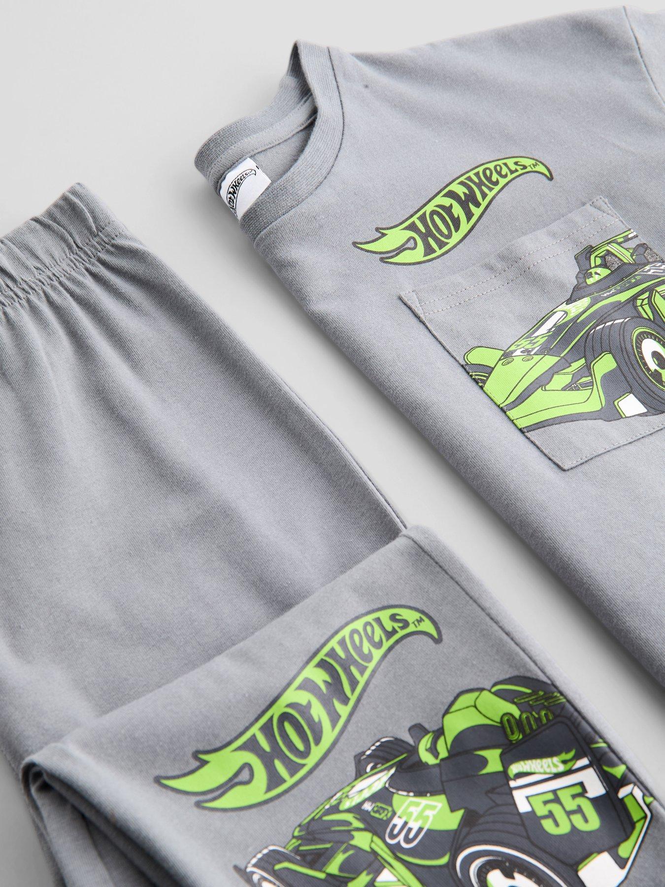 Image 4 of 5 of The Very Collection Hot Wheels Back Print Short Sleeve Pyjama Set