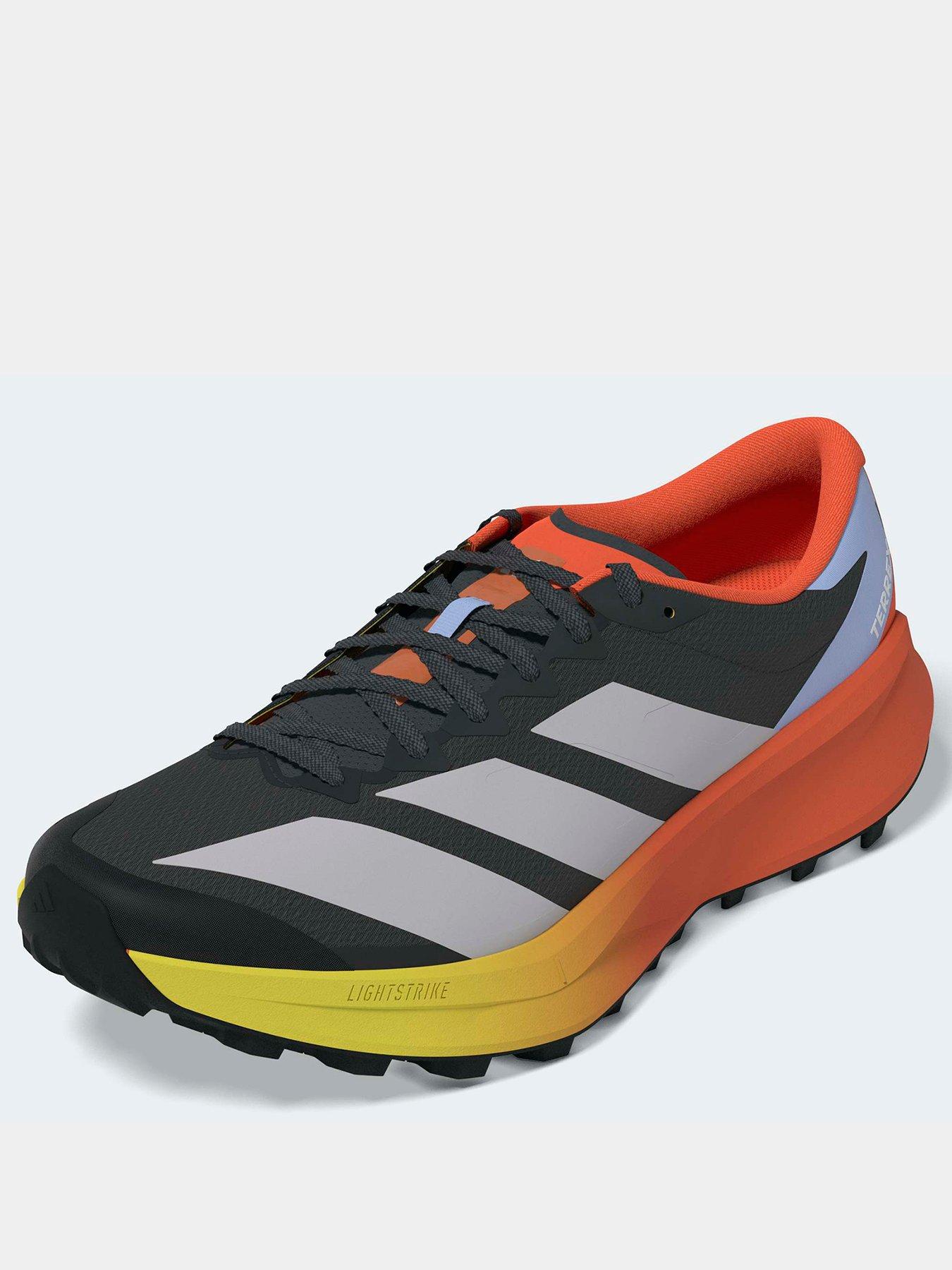 adidas-terrex-womens-trail-running-agravic-4-trainers-carbon-grey-two-semi-impact-orangestillFront