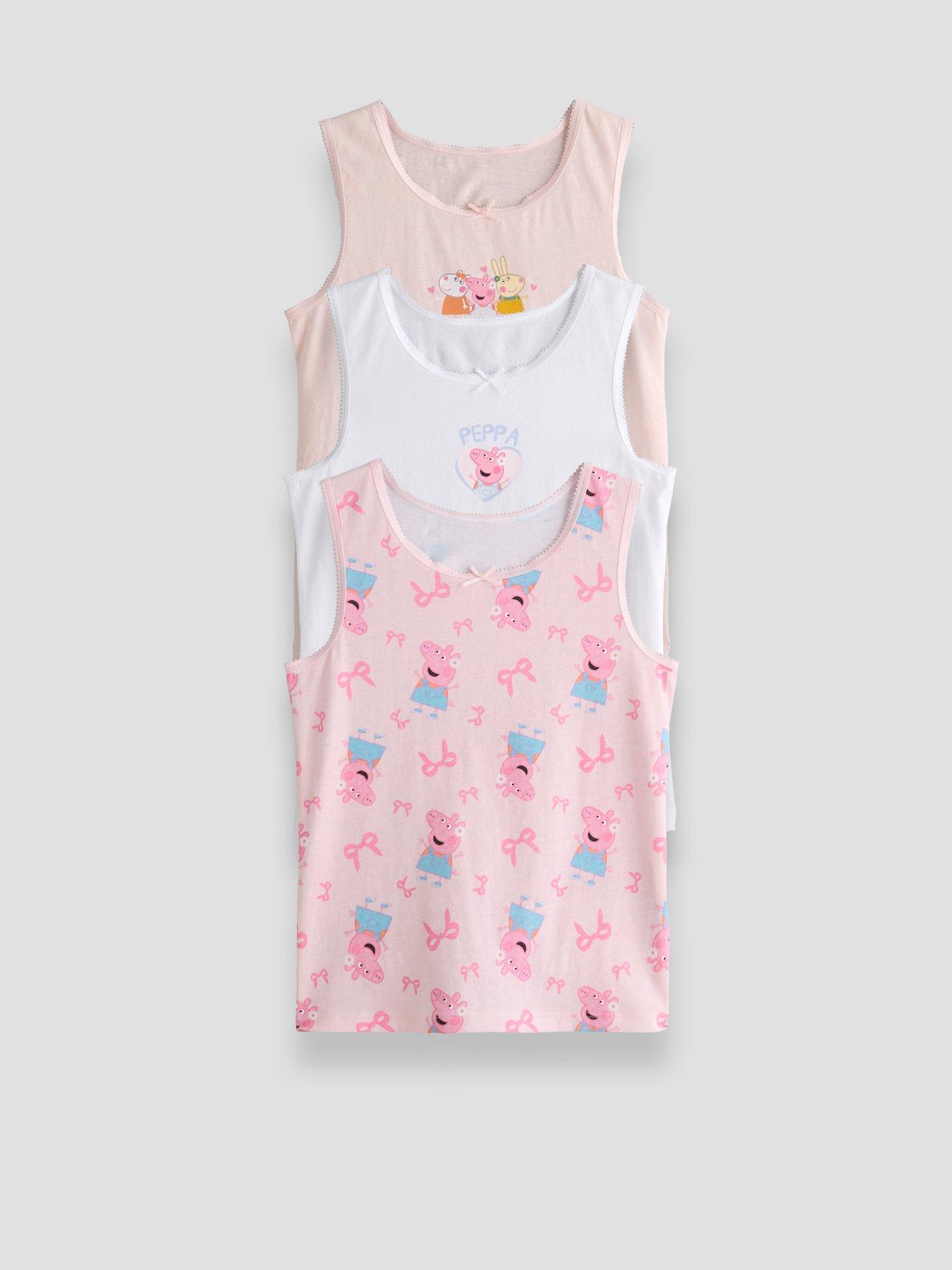 Image 1 of 5 of The Very Collection Peppa Pig 3 Pack Vests