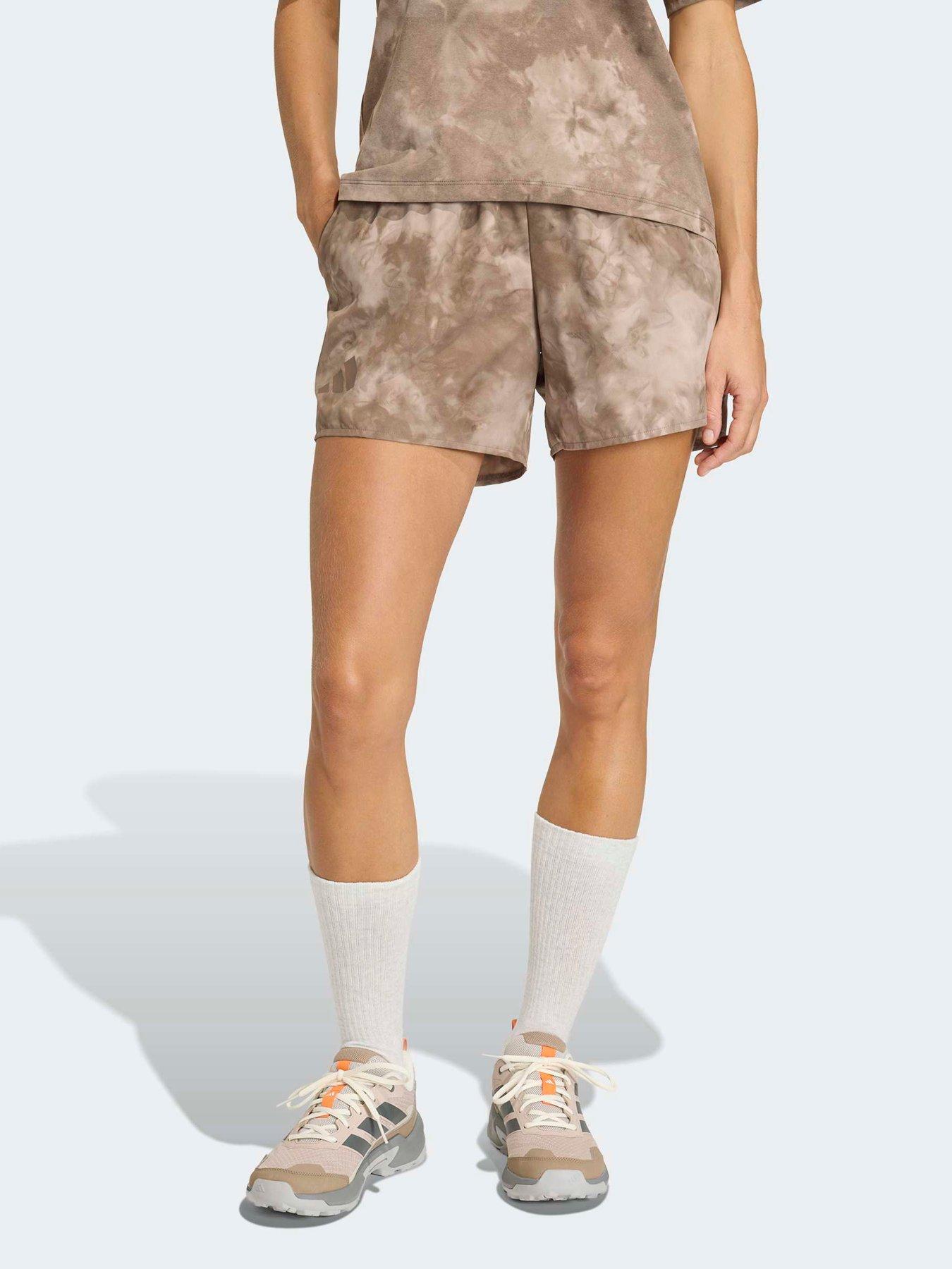 Image 1 of 5 of adidas Terrex Womens Mountain Printed Shorts - Brown