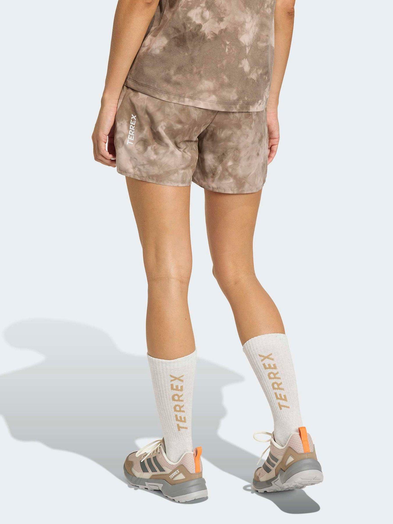 Image 2 of 5 of adidas Terrex Womens Mountain Printed Shorts - Brown