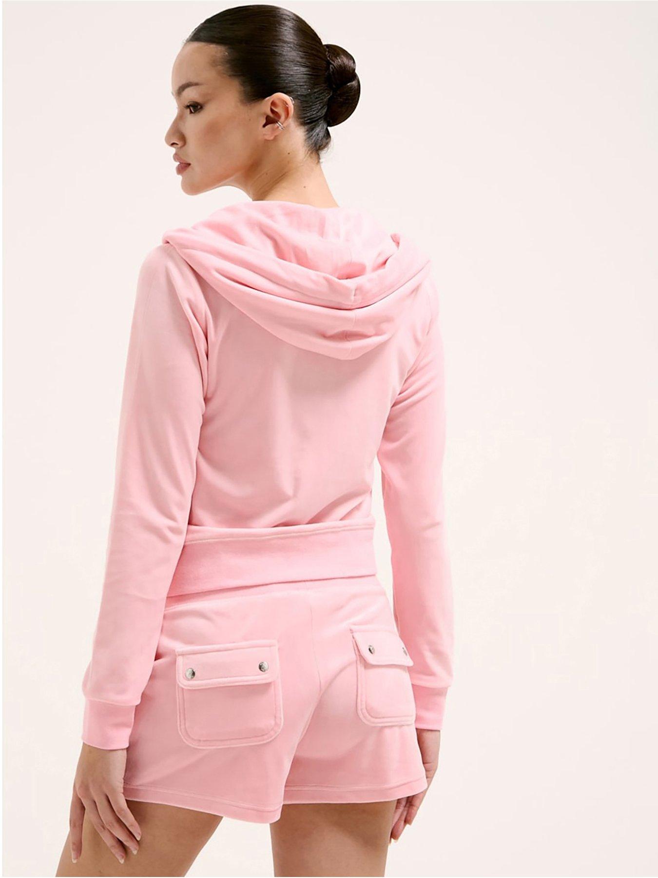 Juicy by Juicy Couture Eve Velour Shorts - Pink