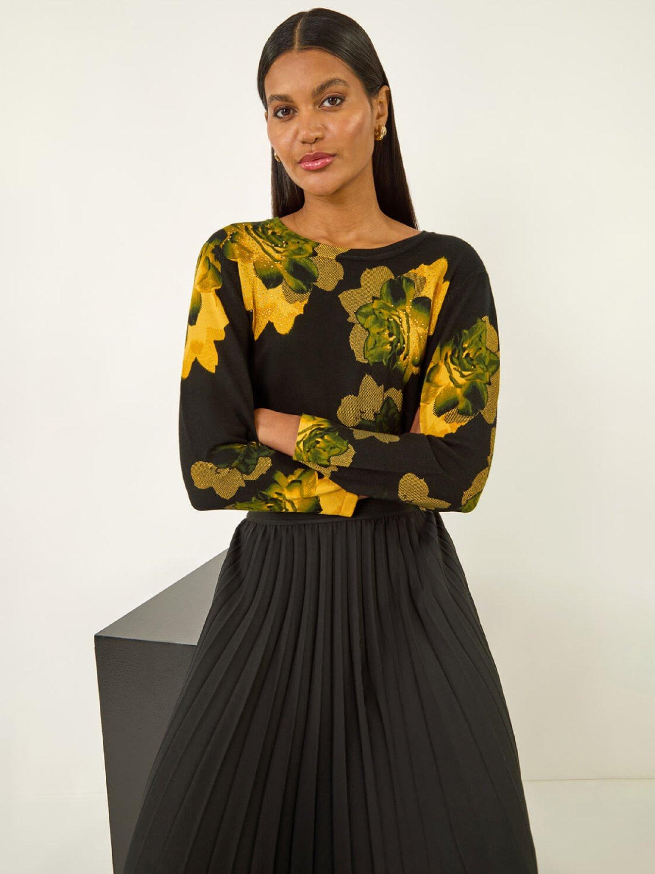 roman-sparkly-floral-print-knit-jumperfront
