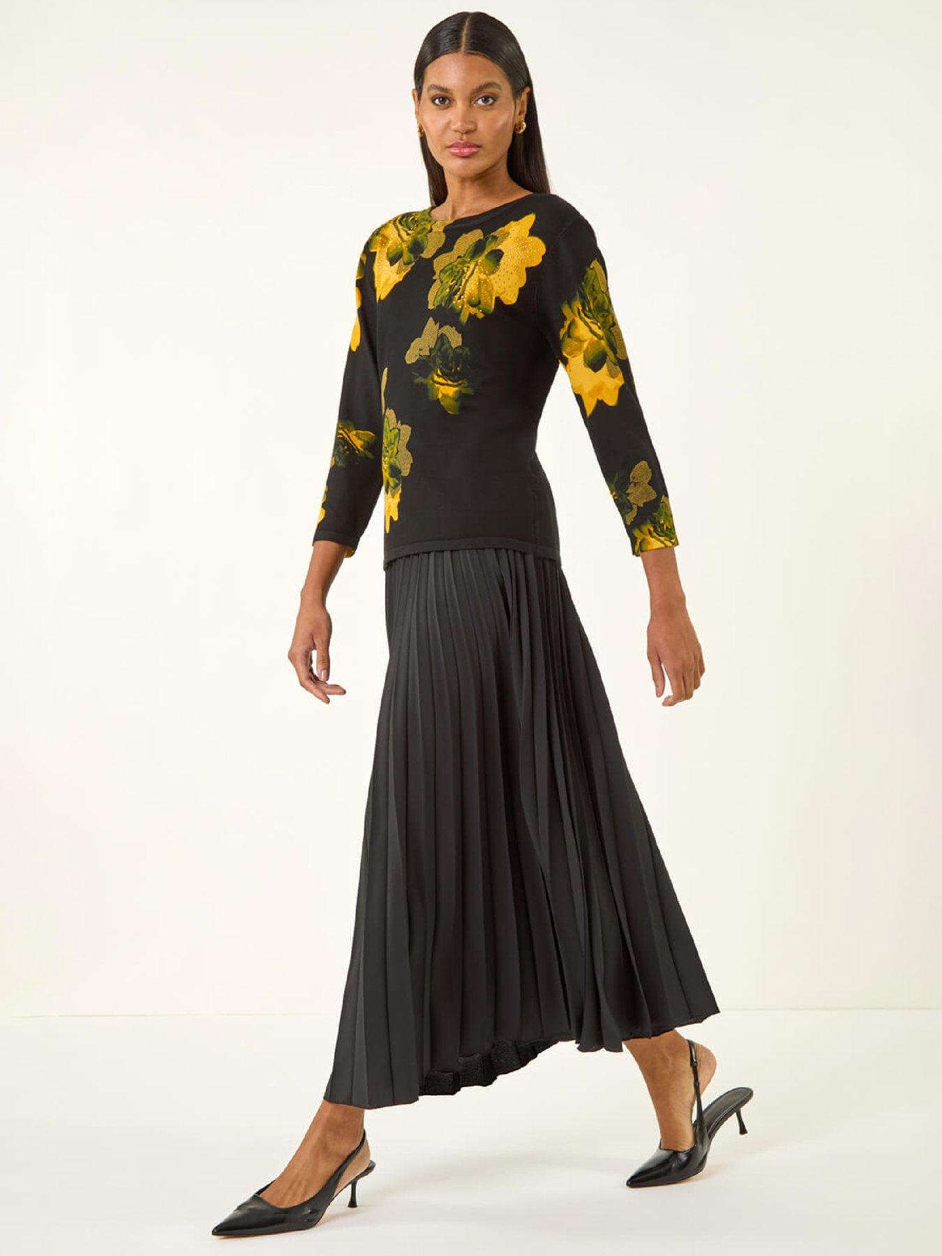 roman-sparkly-floral-print-knit-jumperback