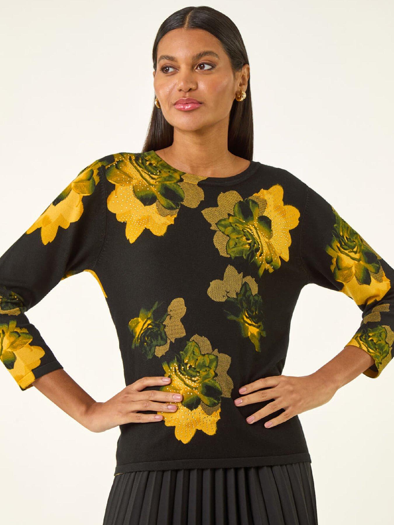 roman-sparkly-floral-print-knit-jumperoutfit