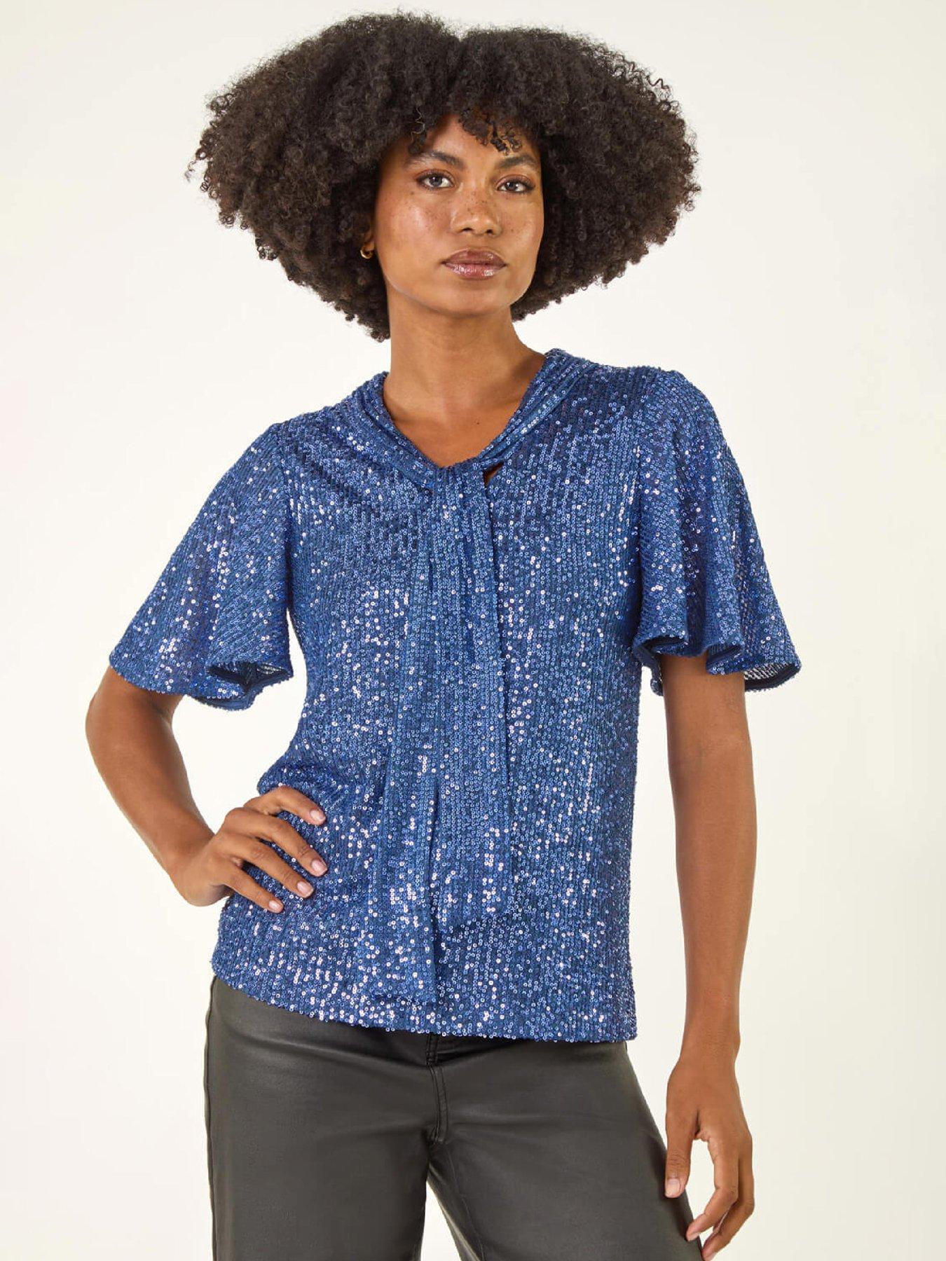 roman-sequin-tie-neck-topfront