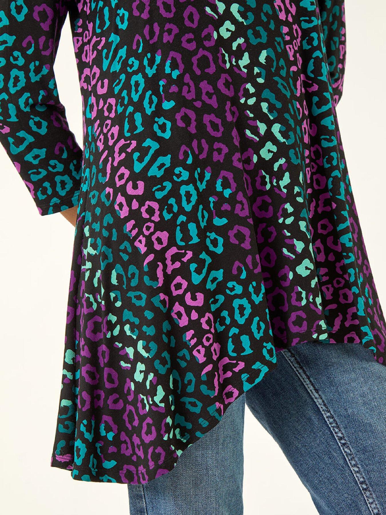 roman-animal-print-hanky-hem-stretch-topdetail