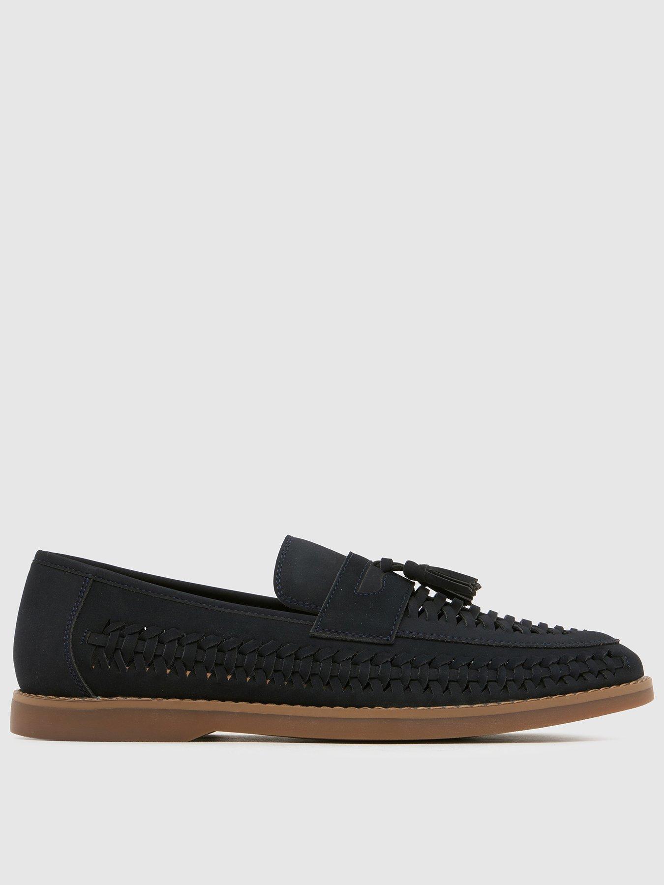 schuh-robbie-woven-loafer-navyfront