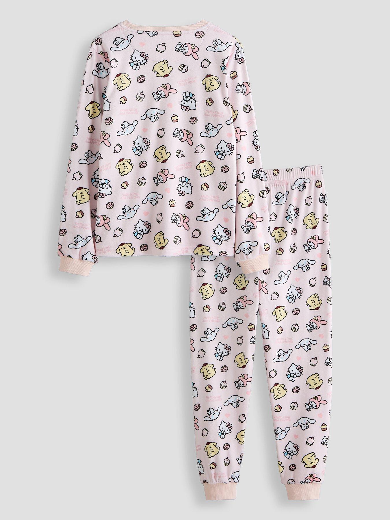 Image 2 of 5 of The Very Collection Hello Kitty and Friends Fleece Pyjama Set - Pink