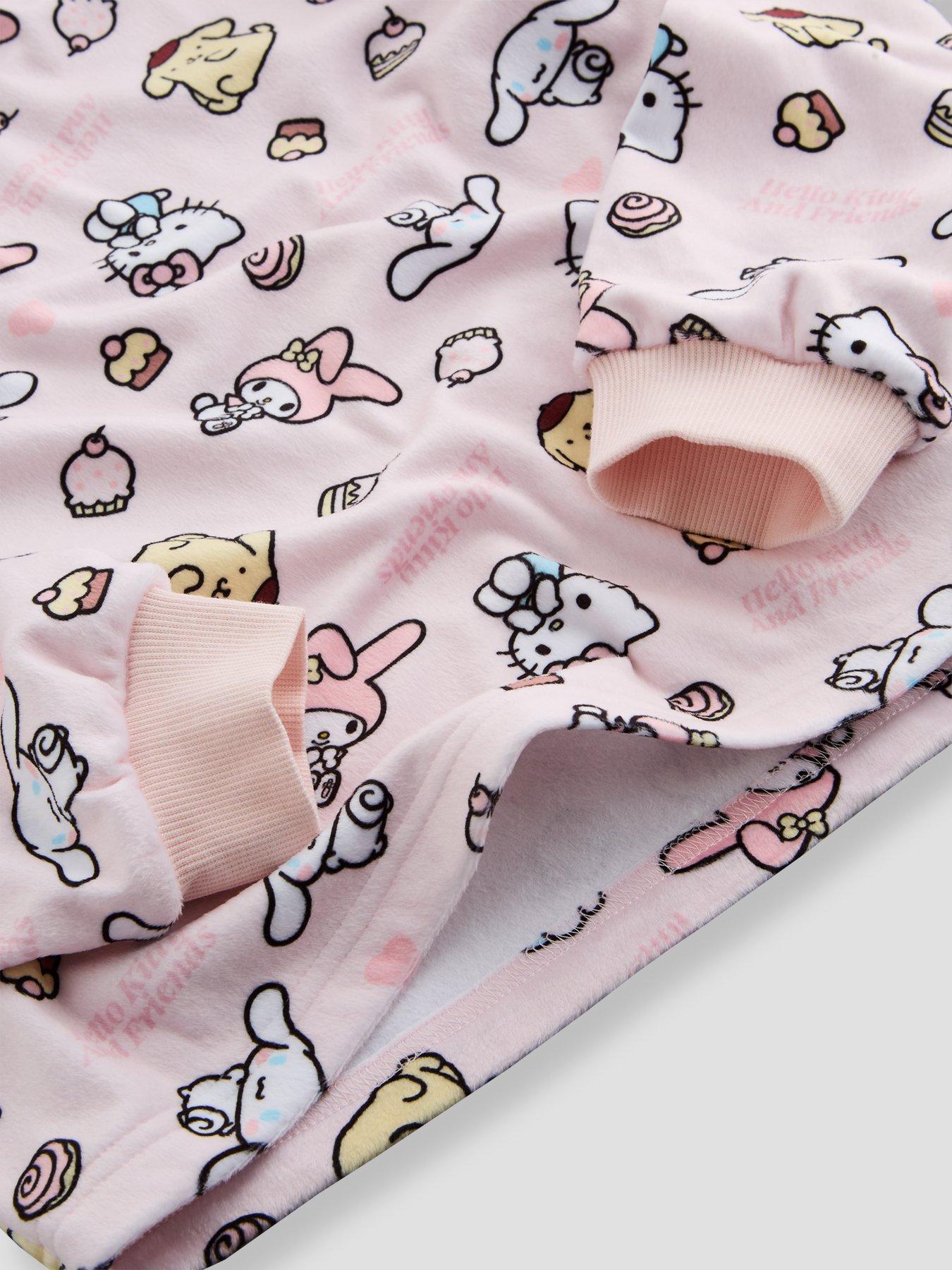 Image 4 of 5 of The Very Collection Hello Kitty and Friends Fleece Pyjama Set - Pink
