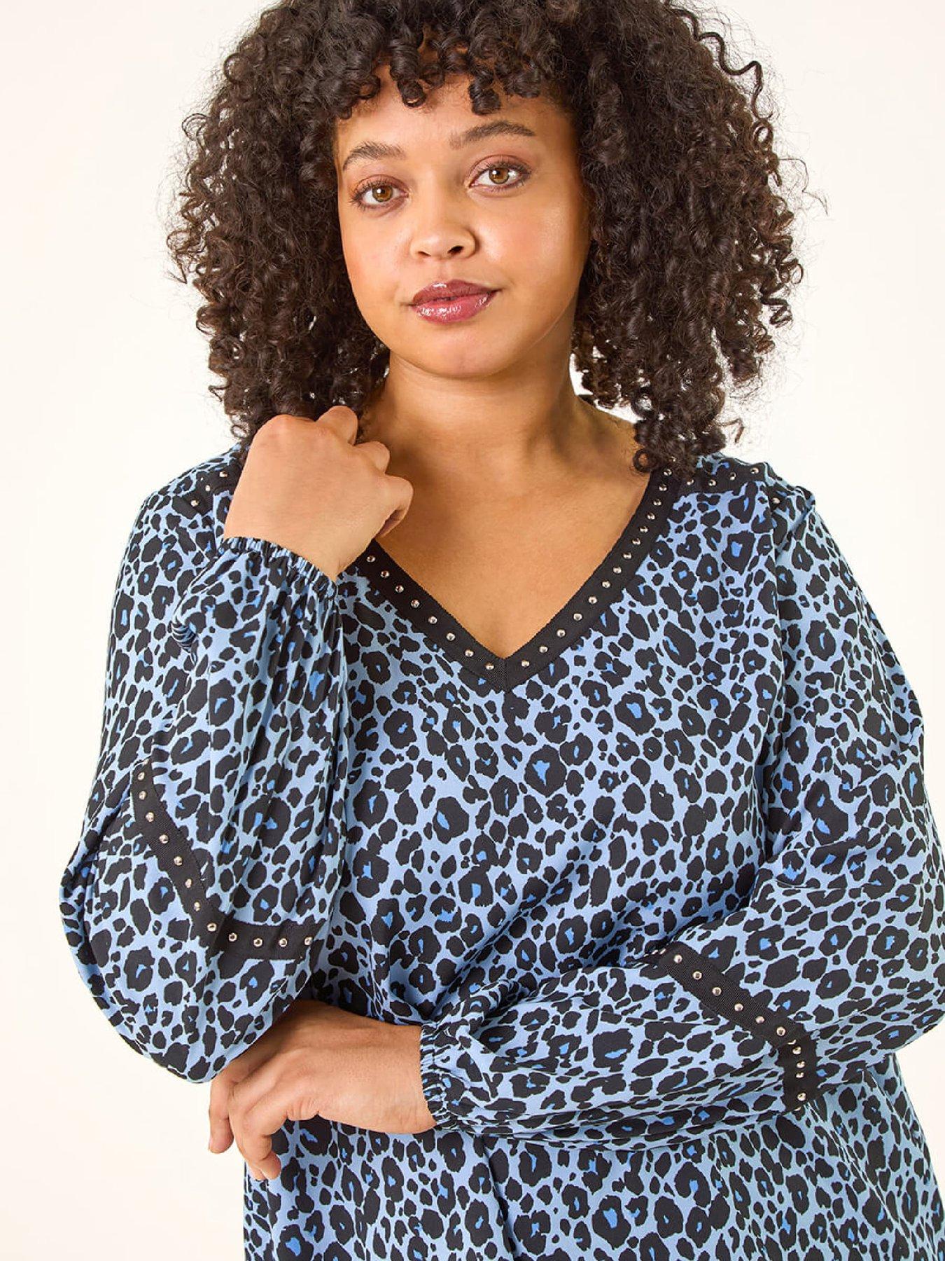 roman-curve-animal-print-studded-topoutfit