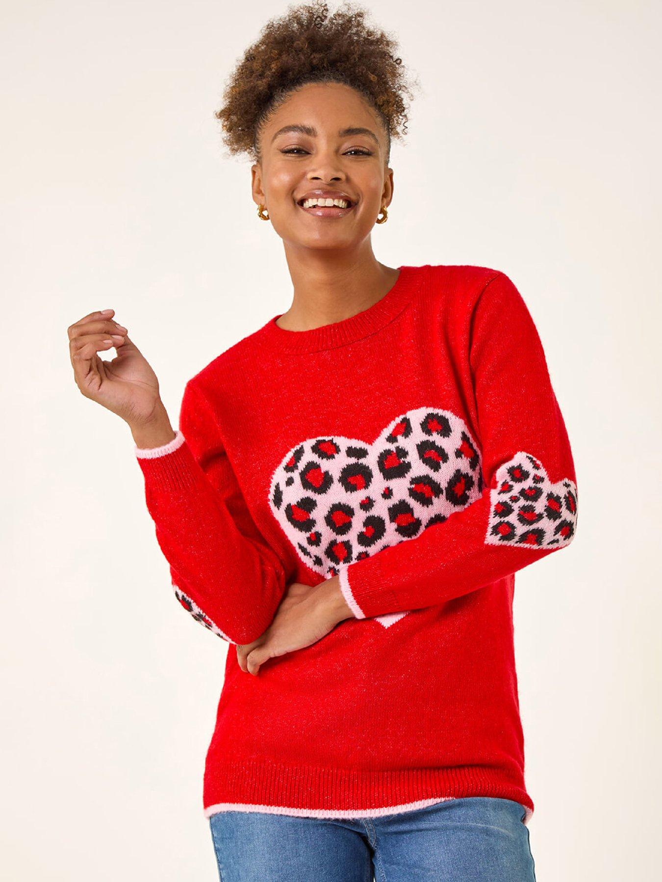 Roman Animal Heart Detail Knit Jumper