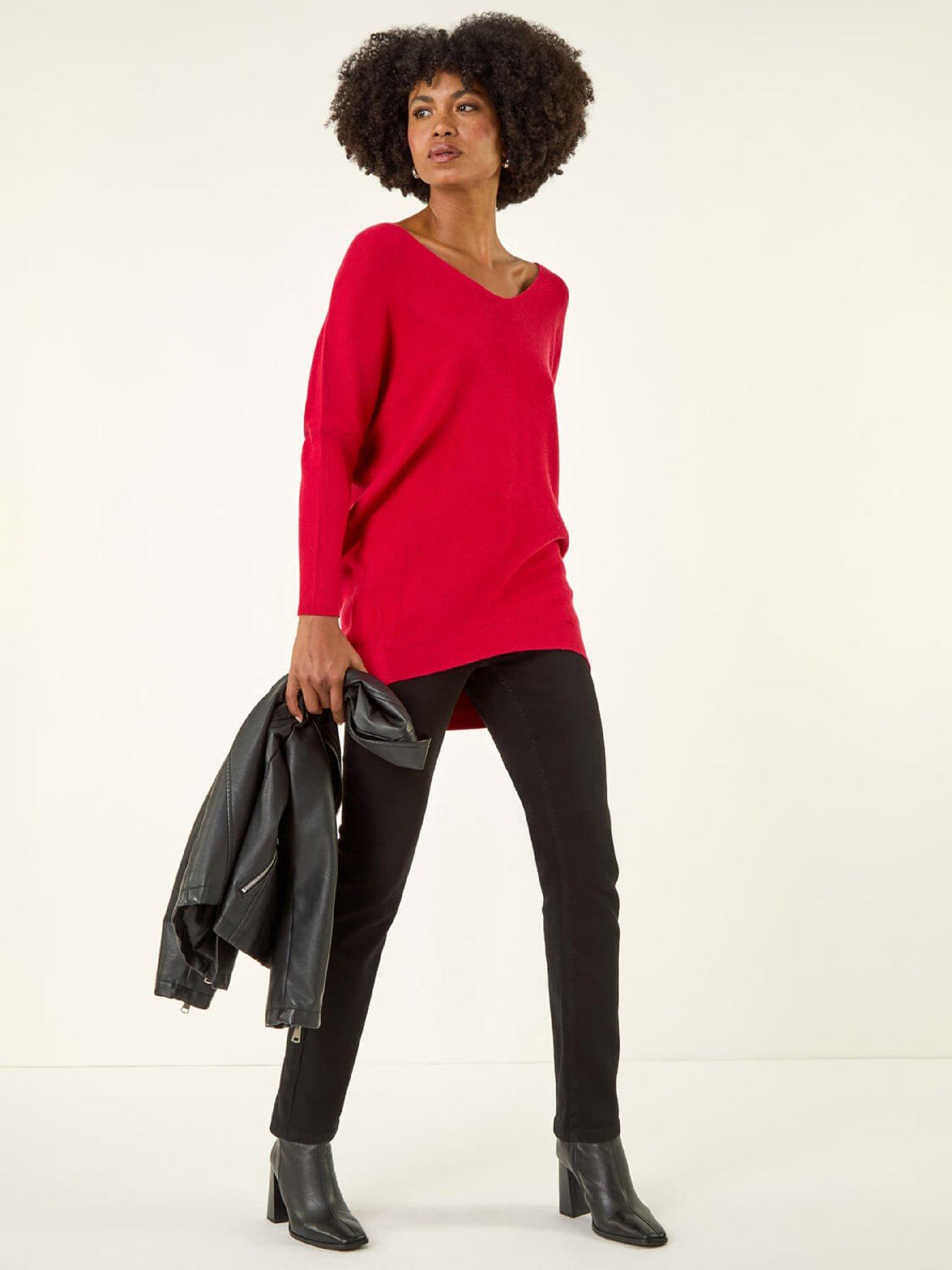 roman-animal-print-eyelet-back-knit-jumperback