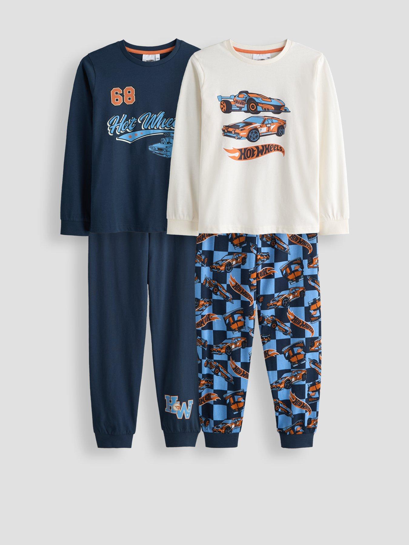 The Very Collection 2pk Hot Wheels Long Sleeve Pyjama Set