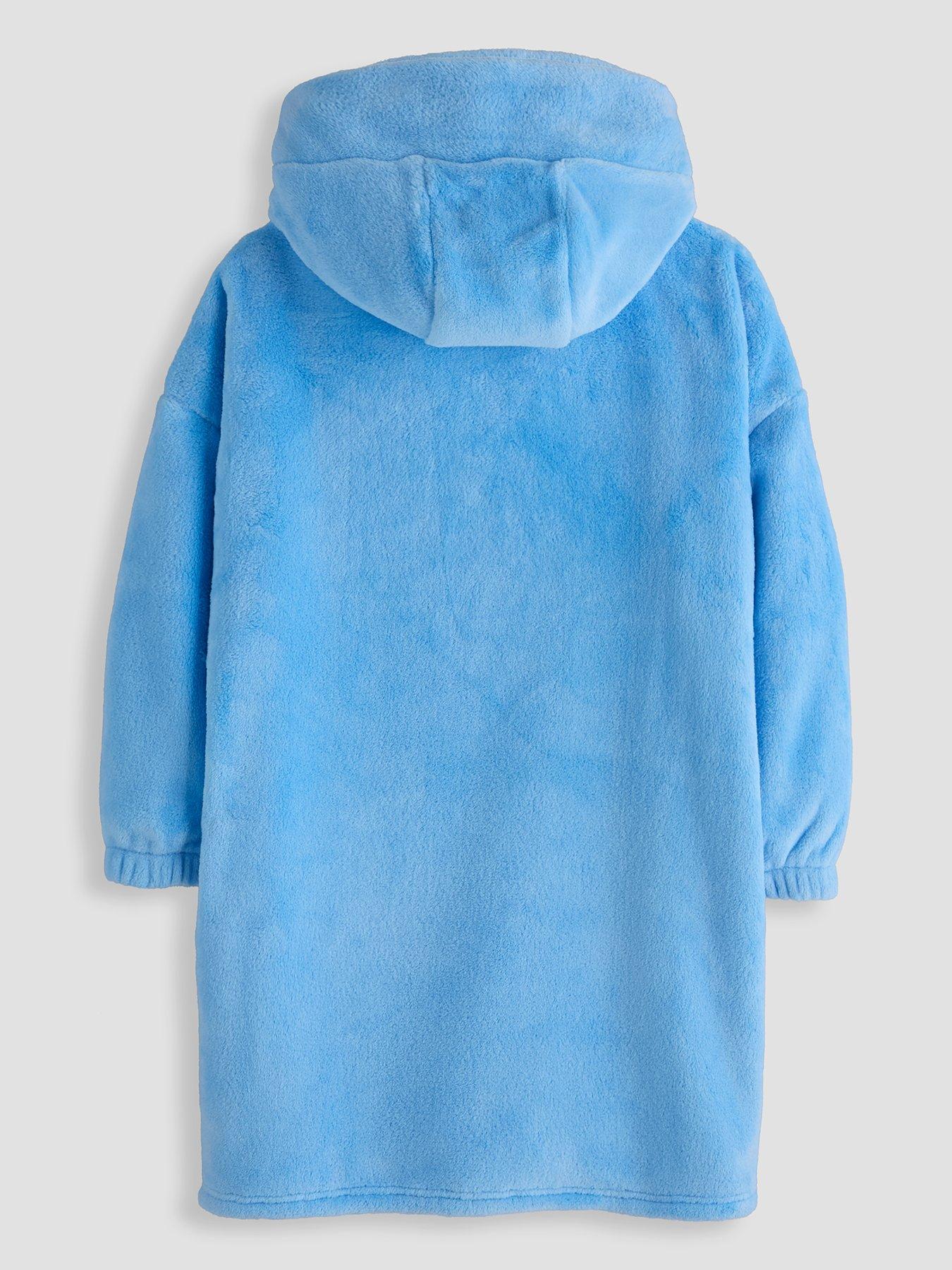 Image 2 of 4 of The Very Collection Man City FC Hooded Fleece Hooded Blanket - Blue